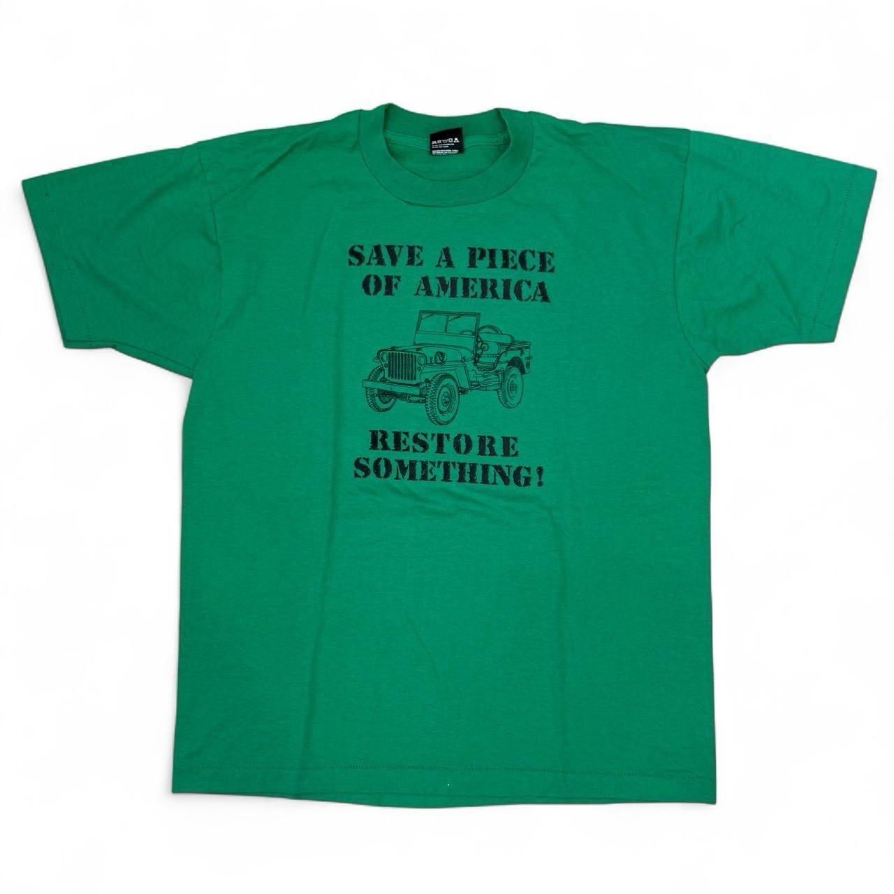 Vintage Save A Piece Of America Restore Something T-Shirt Adult Large USA 80’s Vintage Save A Piece Of America Restore Something T-Shirt Adult Large USA 80’s