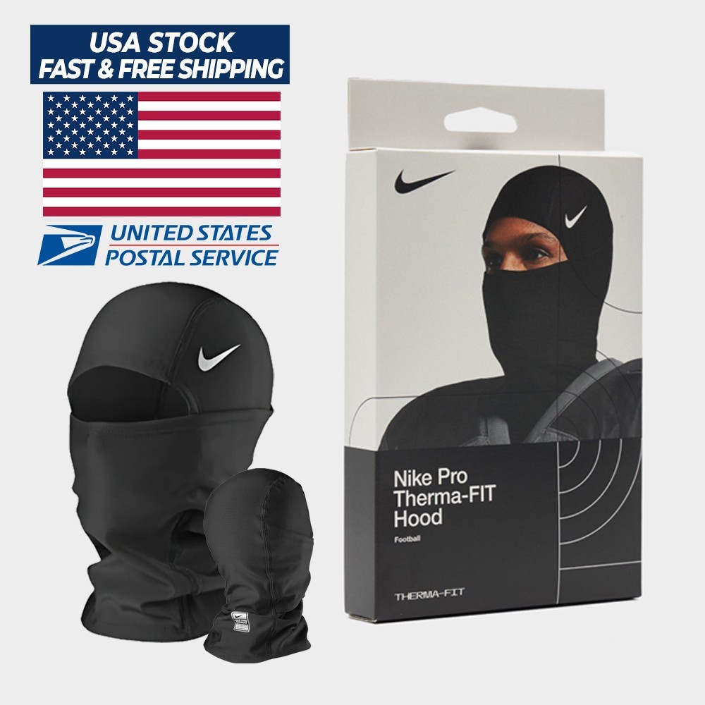Nike Pro Therma-Fit Hyperwarm Hood Ski Mask Black SHIPMENT SAME DAY