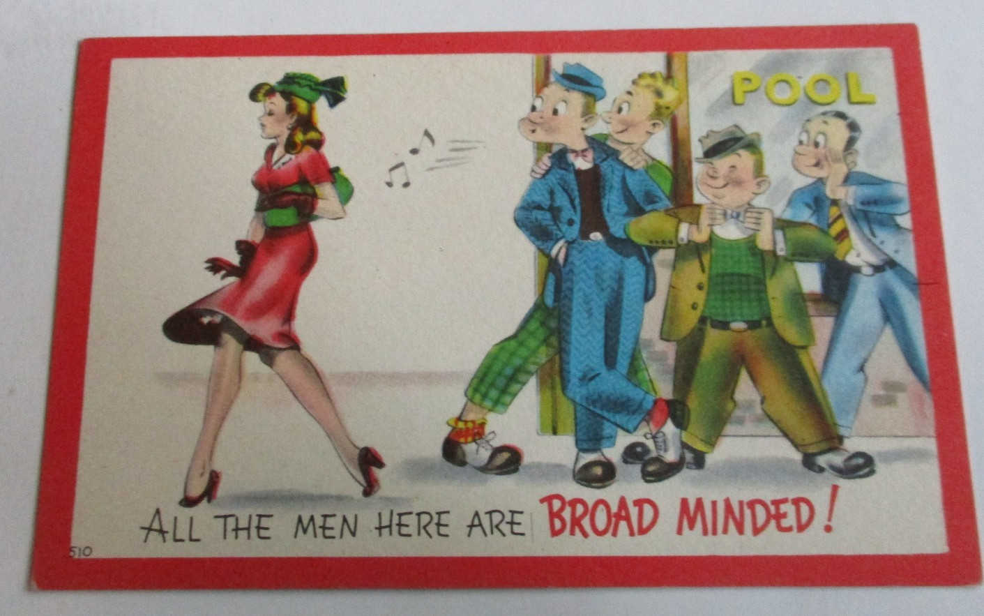 Men are Broad Minded .  Comic/ Vtg Unused