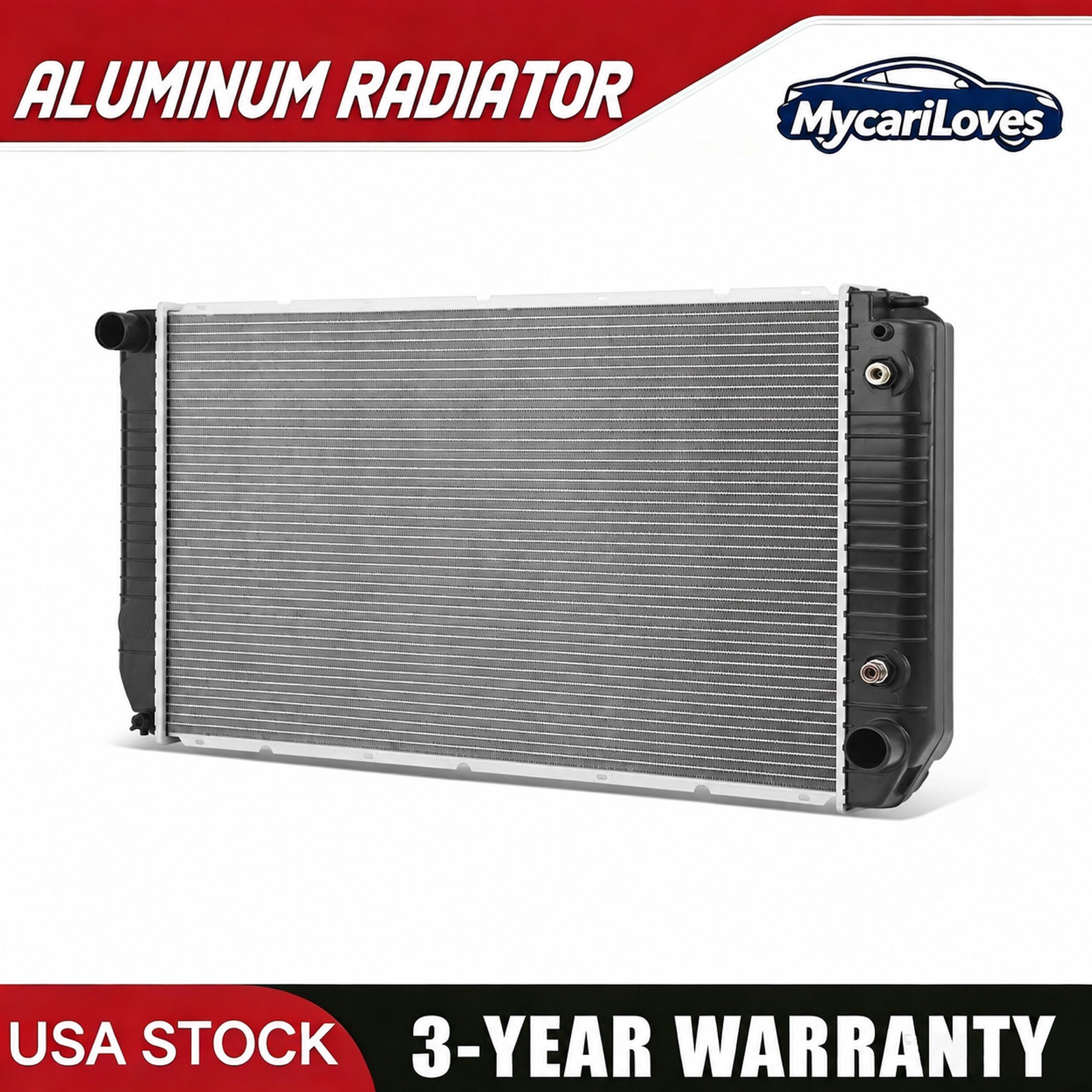1523 Aluminum Core Radiator fit 1994-2002 Chevy/GMC K1500/2500 C3500 6.5L Diesel
