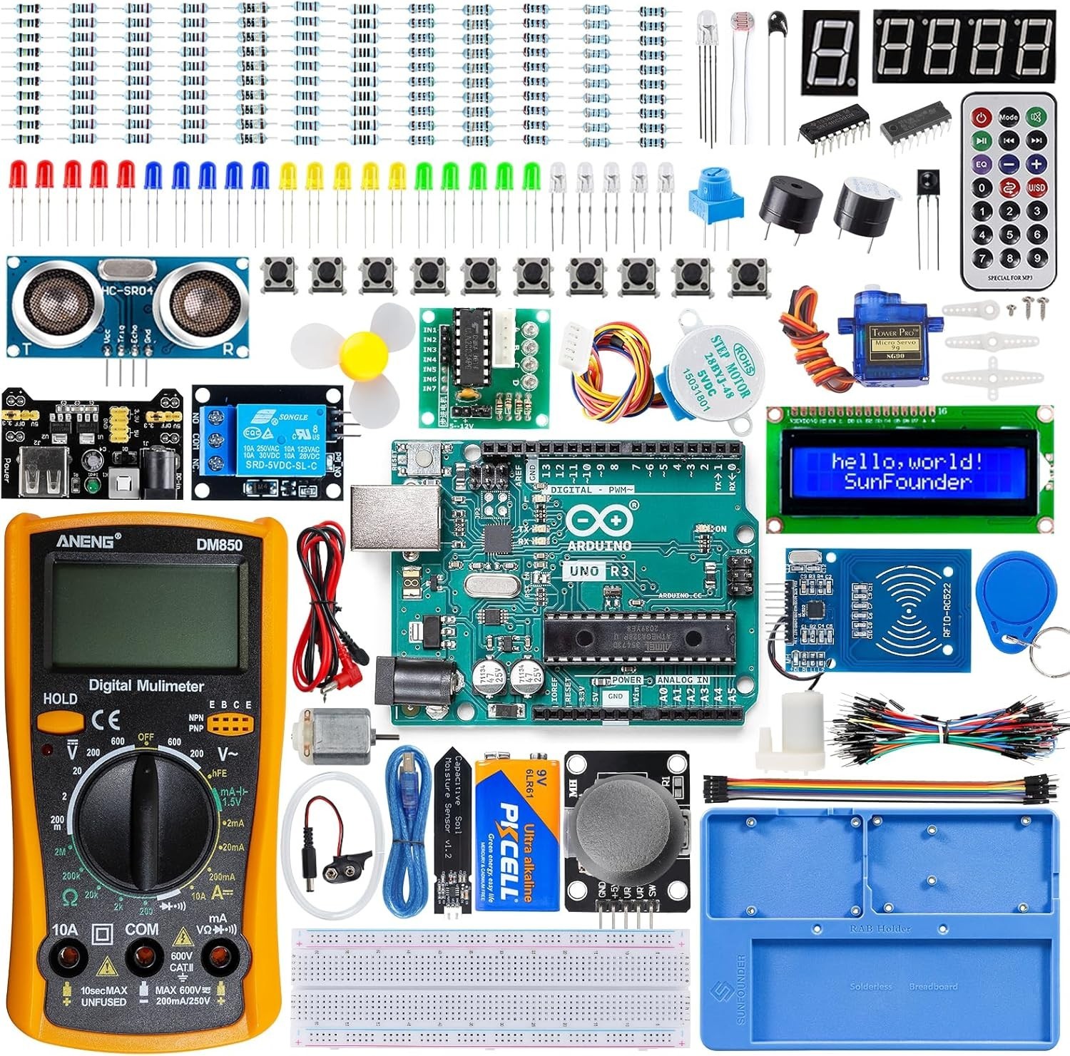 Arduino Starter Kit with Original Uno R3 RoHS Compliant 34 Projects Electronic