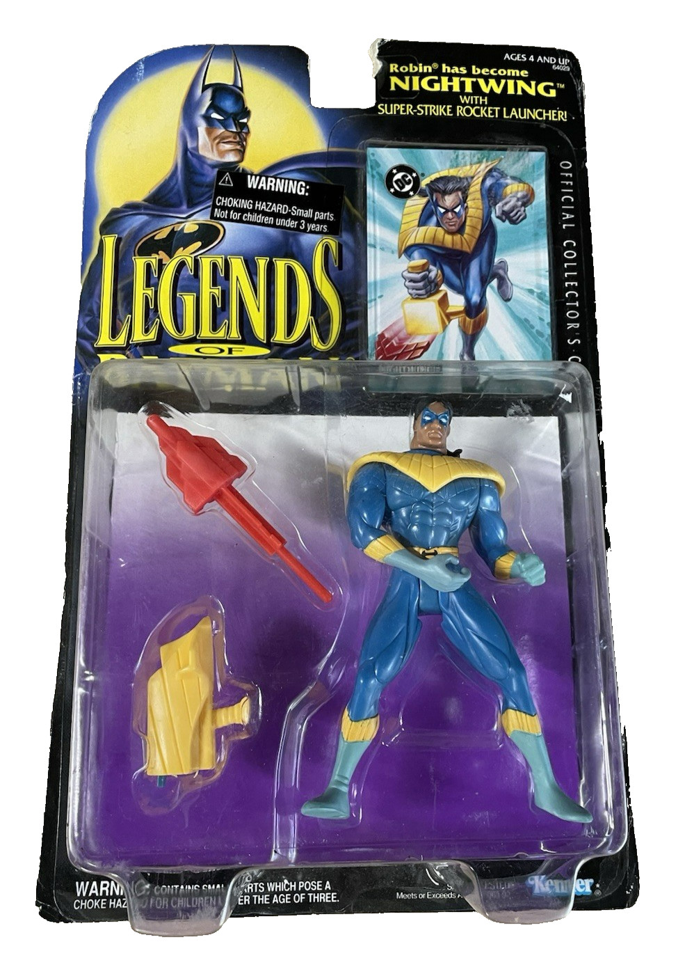 1994 Kenner Legends Of Batman NightWing Vintage Figure, Comic Books, Collectible