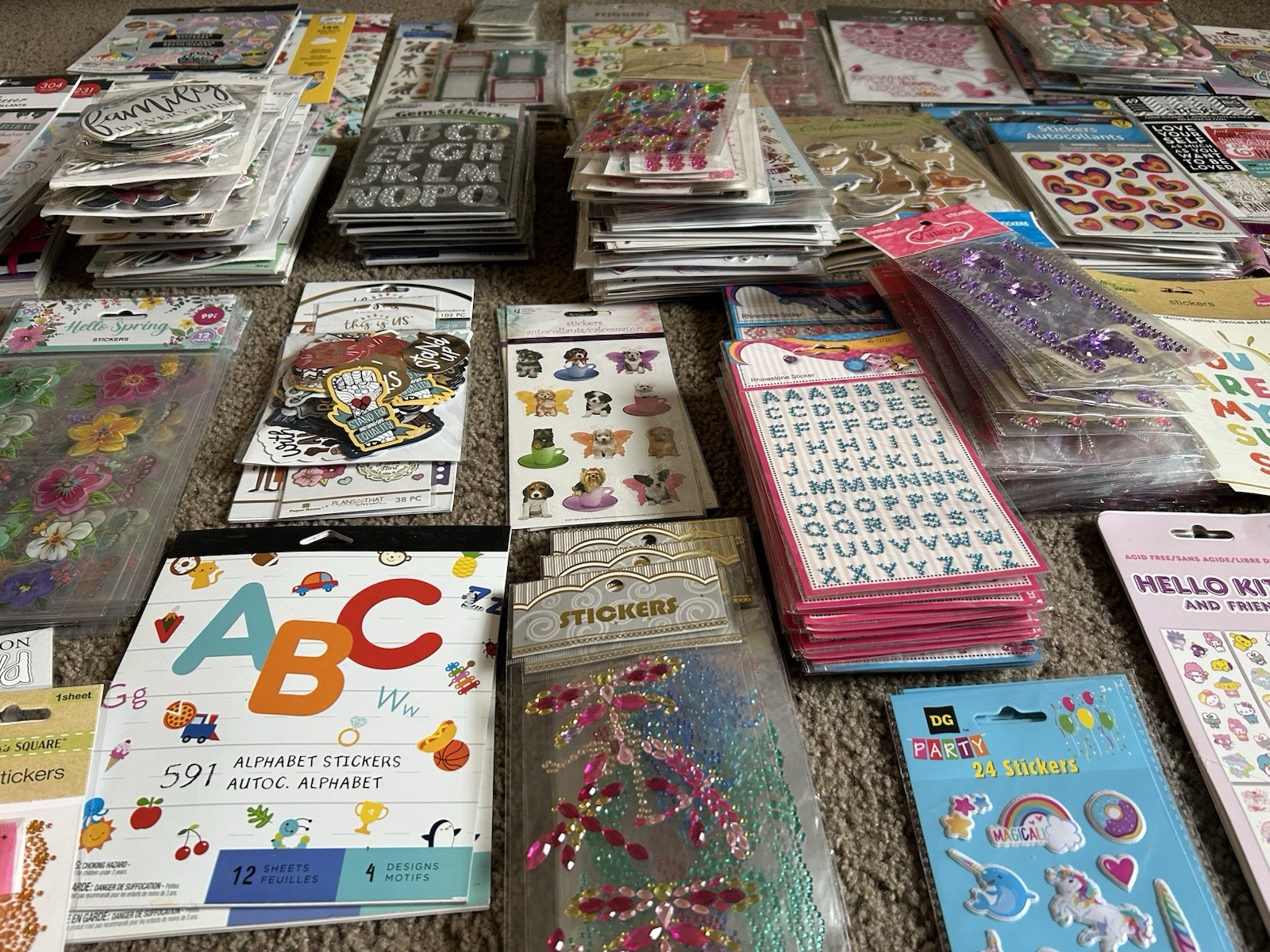 400+ HUGE Sticker Lot Scrapbook Lots Of Different Brands & Subjects 400+ HUGE Sticker Lot Scrapbook Lots Of Different Brands & Subjects