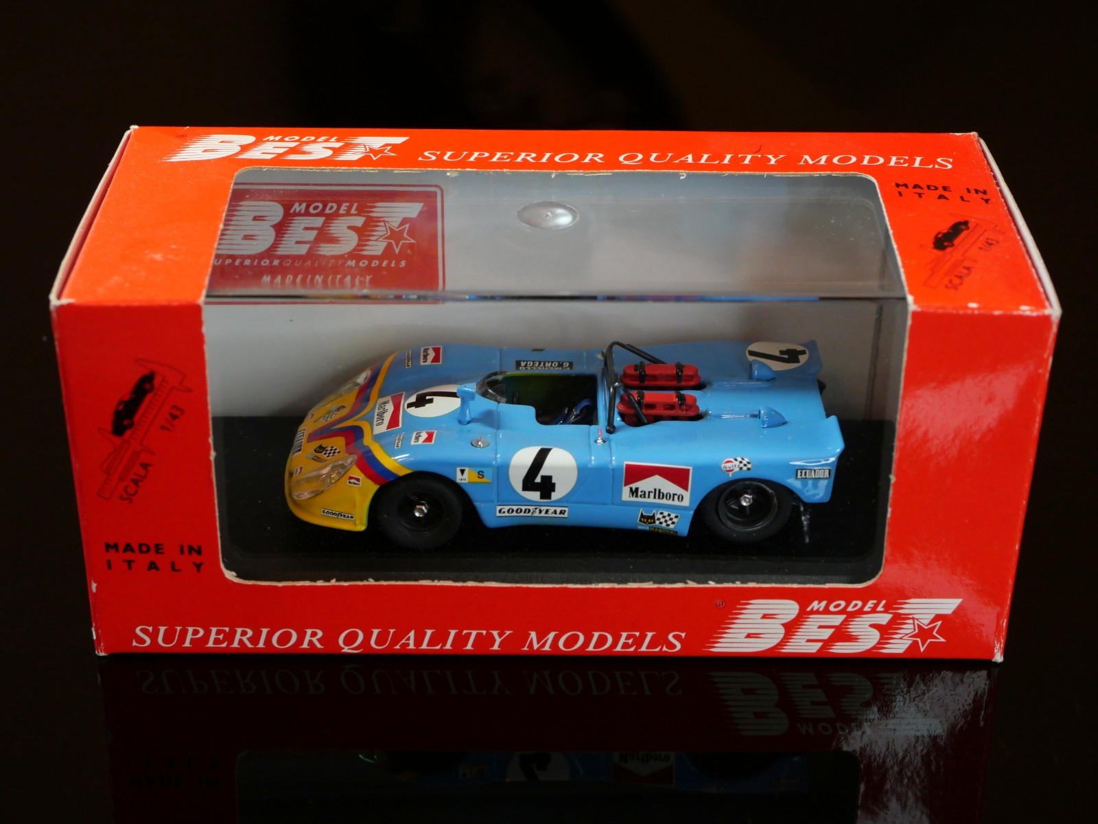 BEST 1/43 Porsche 908/2 Flunder #4, 1973 Le Mans 9159