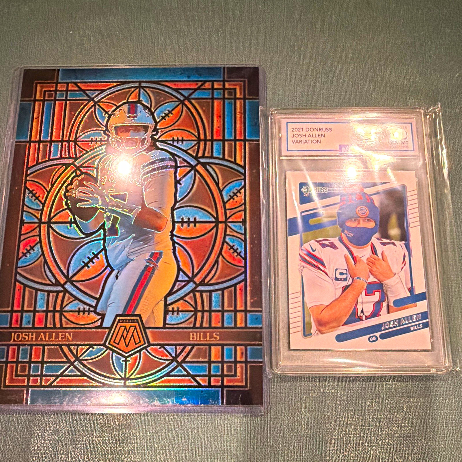 Josh Allen Buffalo Bills 2021 Panini Mosaic Prizm/Donruss Var #225 Graded 10