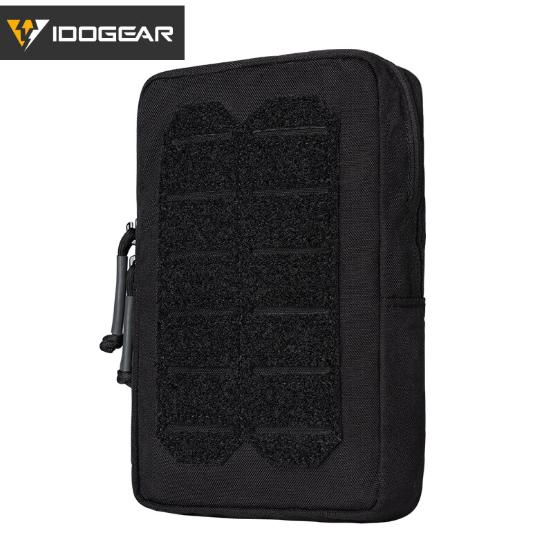 IDOGEAR Tactical Pouch MOLLE Vertical Utility Pouch Laser Cutting Military Gear