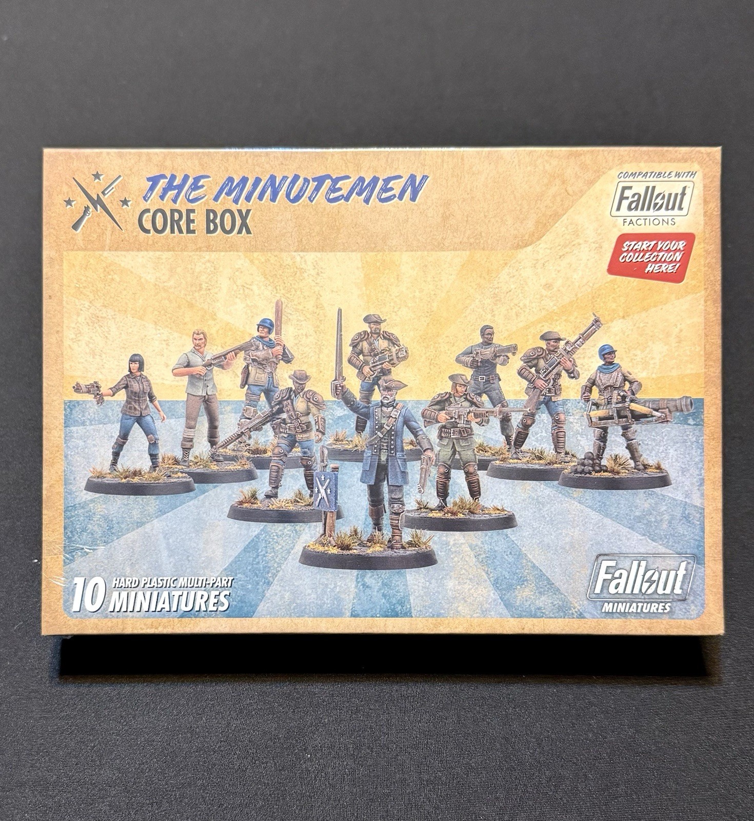 Modiphius Fallout Miniatures Minutemen Core Box Plastic NIB MUH1620142