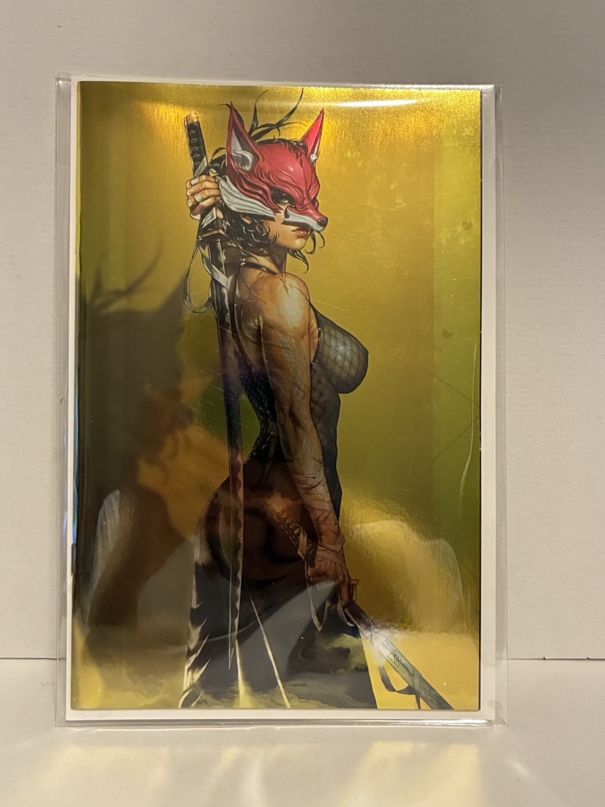 EXQUISITE CORPSES: FOX MASK KILLER #1 KYUYONG EOM GOLD VIRGIN FOIL NYCC LTD 500