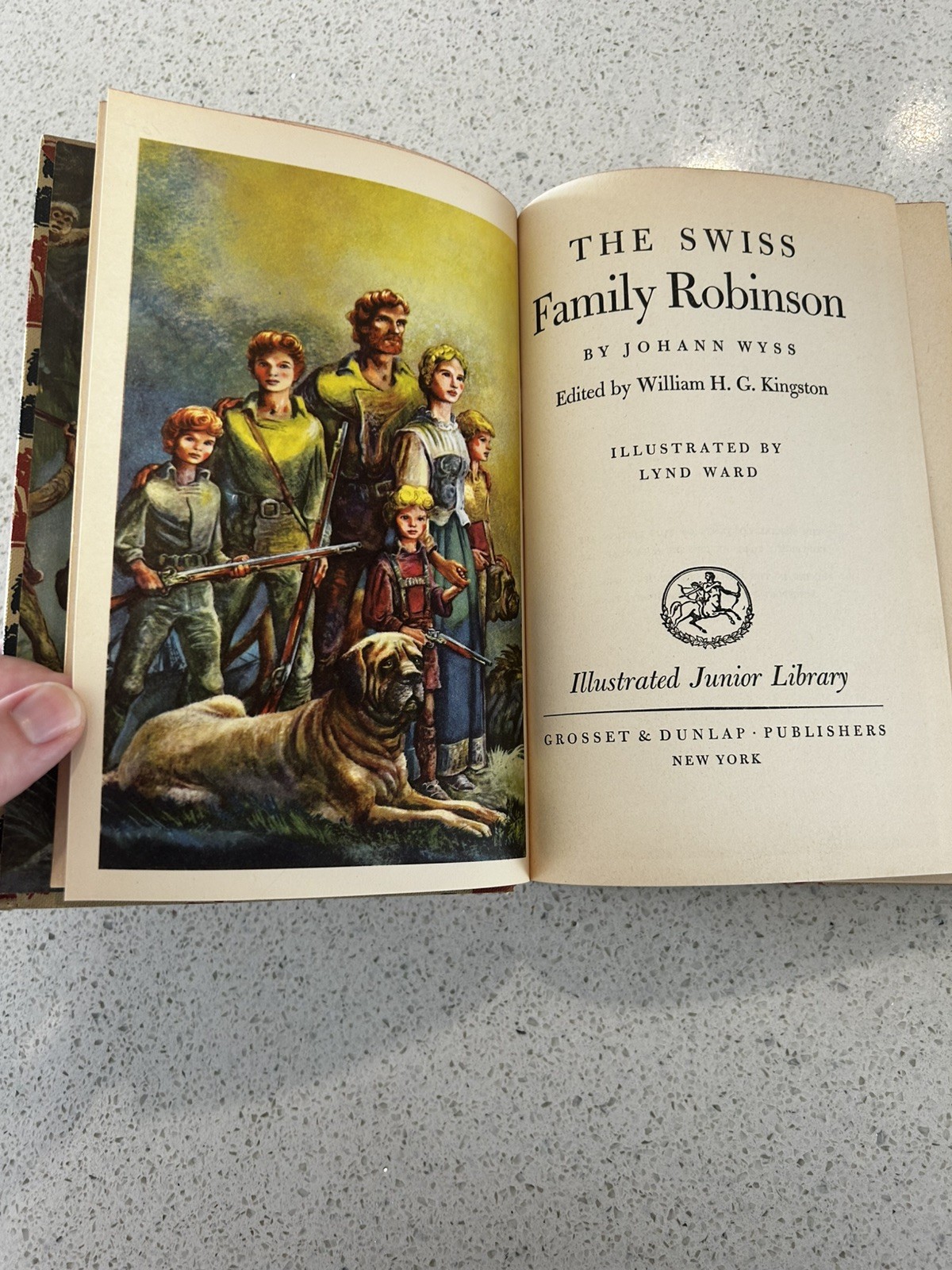 The Swiss Family Robinson Johann Wyss Illustrated Junior Library 1949 Hardcover