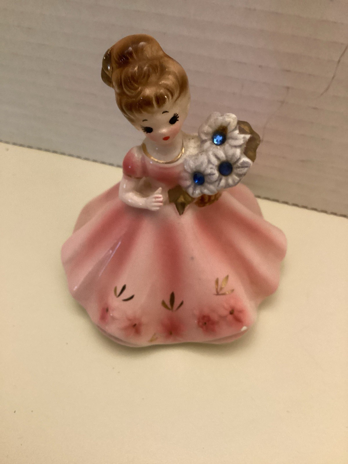 Josef’s Original September Birthday Girl Sapphire Bouquet Brown Hair