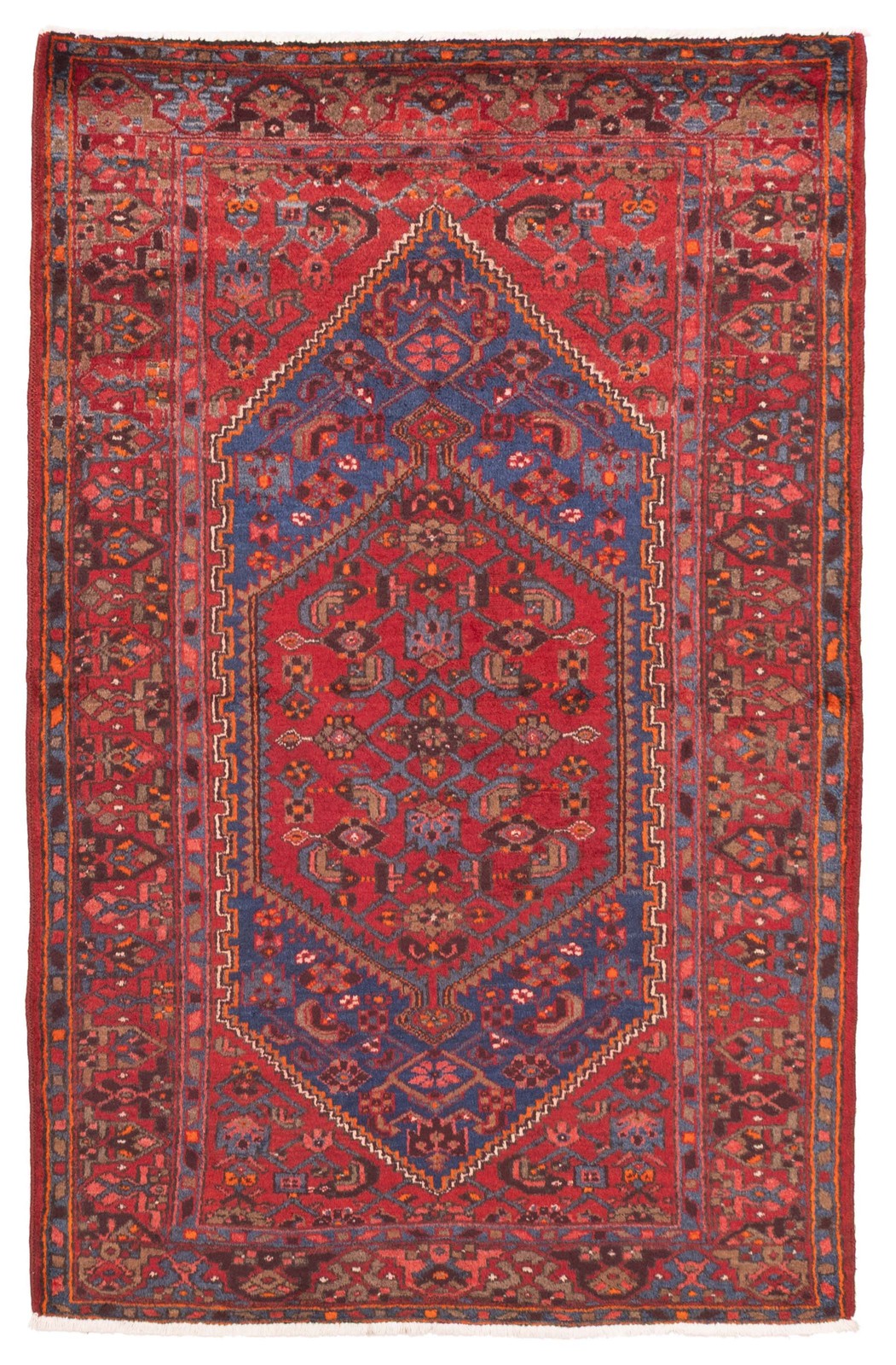 Traditional Vintage Hand-Knotted Area Rug 4'3
