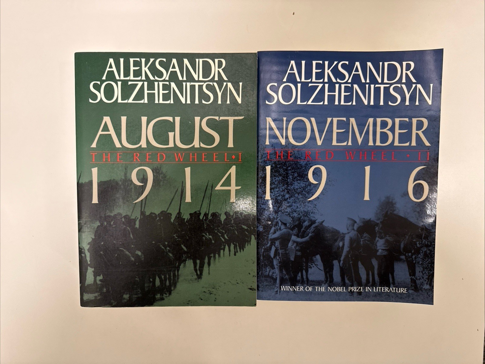 Aleksandr Solzhenitsyn Red Wheel Set August 1914 November 1916 2 PB Books