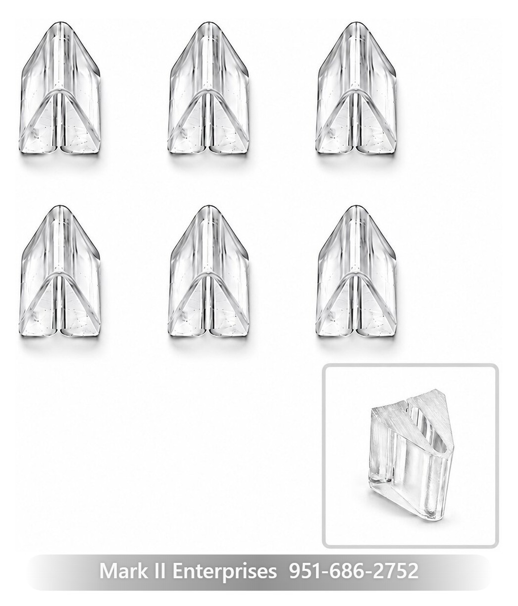 1961-65 Lincoln NEW Fender & Quarter Peak Molding Clips (Set of 6) 