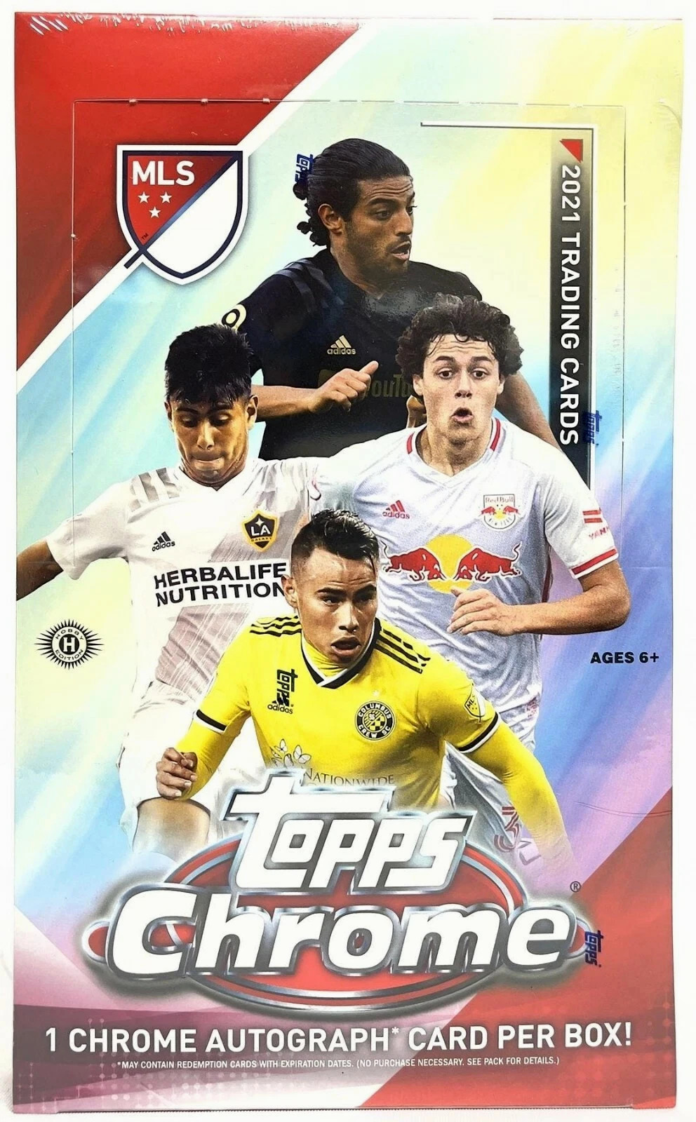 2021 Topps Chrome MLS Soccer Factory Sealed HOBBY Box Vela Rossi Chicharito Pepi
