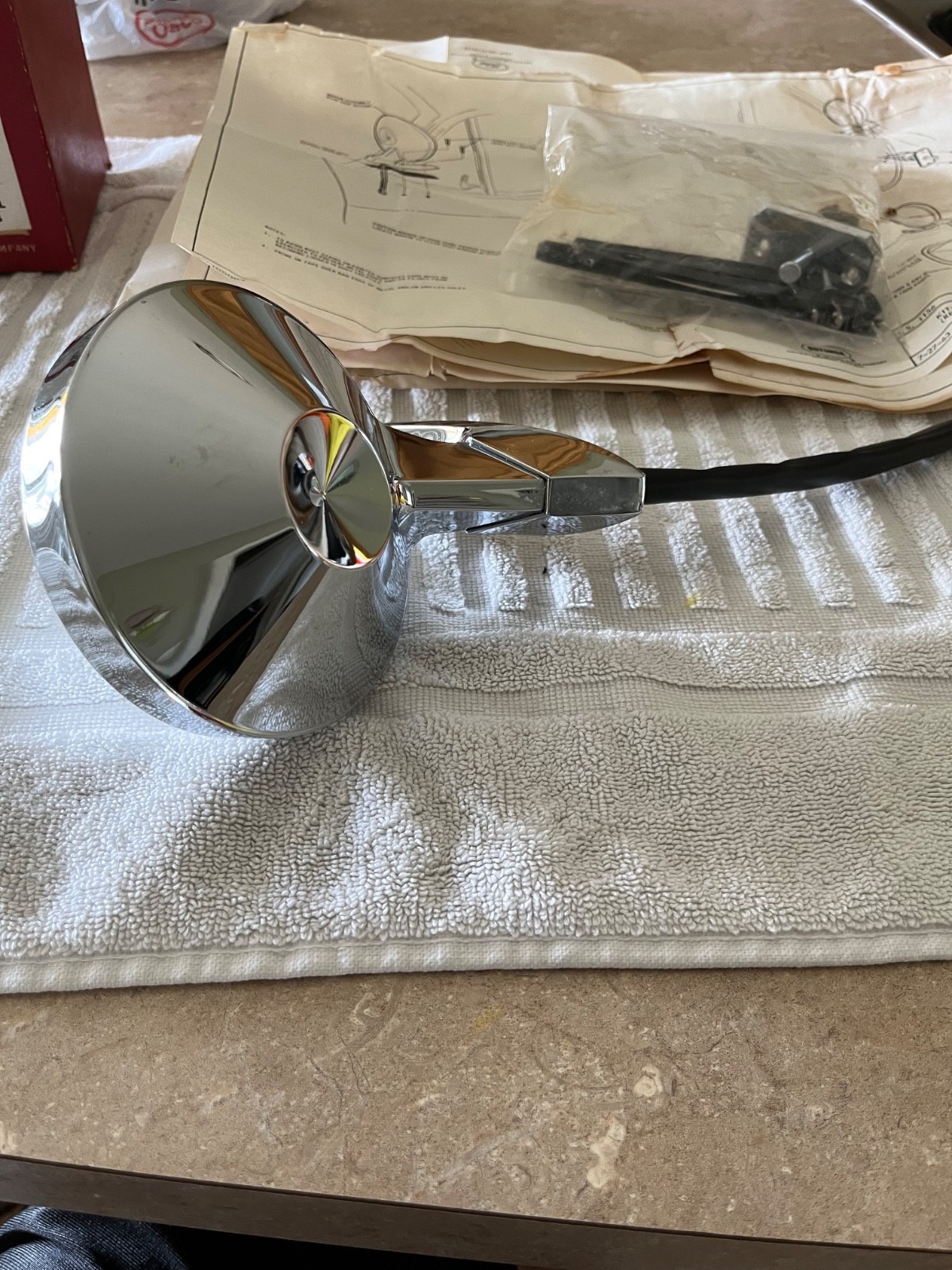 1964-65 Ford Falcon, Mustang NOS Remote Mirror