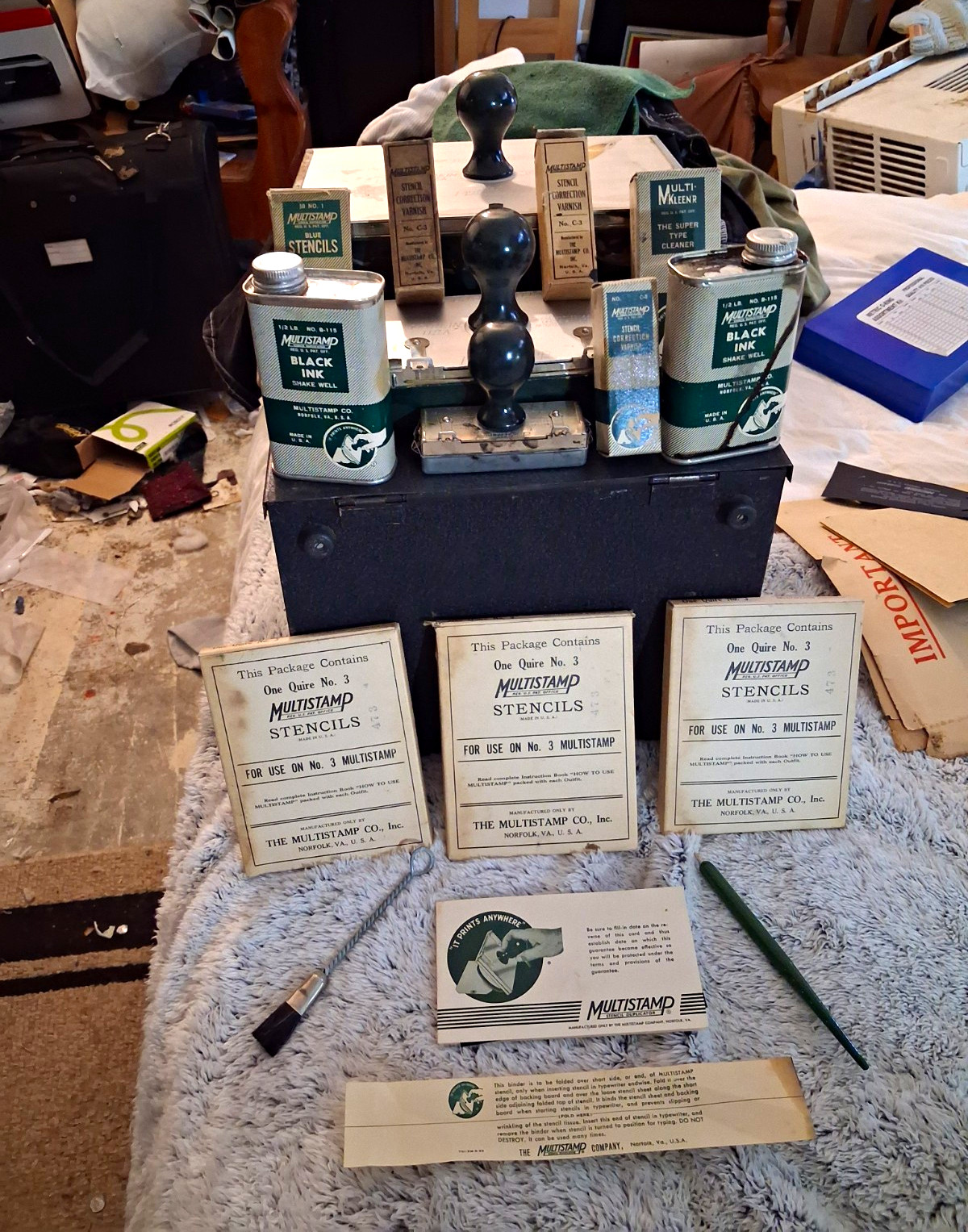 1927 Vintage Multistamp Duplicator Combination Set No 7 3 1 Stencil Printing 1927 Vintage Multistamp Duplicator Combination Set No 7 3 1 Stencil Printing