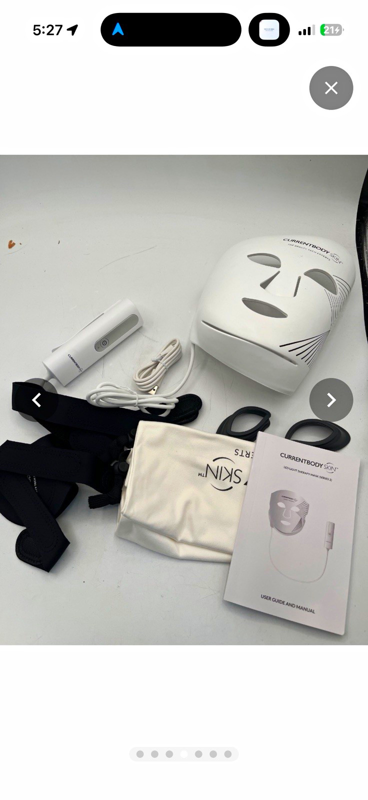 CurrentBody Skin LED Light Therapy Face Mask Kit w/ Controller CurrentBody Skin LED Light Therapy Face Mask Kit w/ Controller