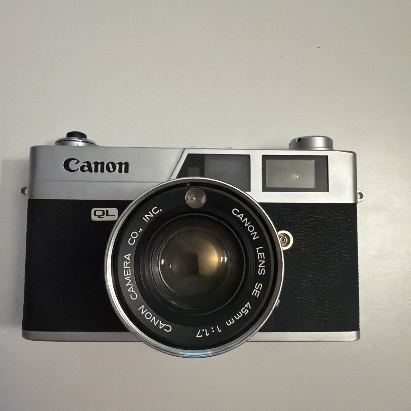 Vintage Canon Canonet QL17 45mm 1.7 Rangefinder Camera - Untested As Is 