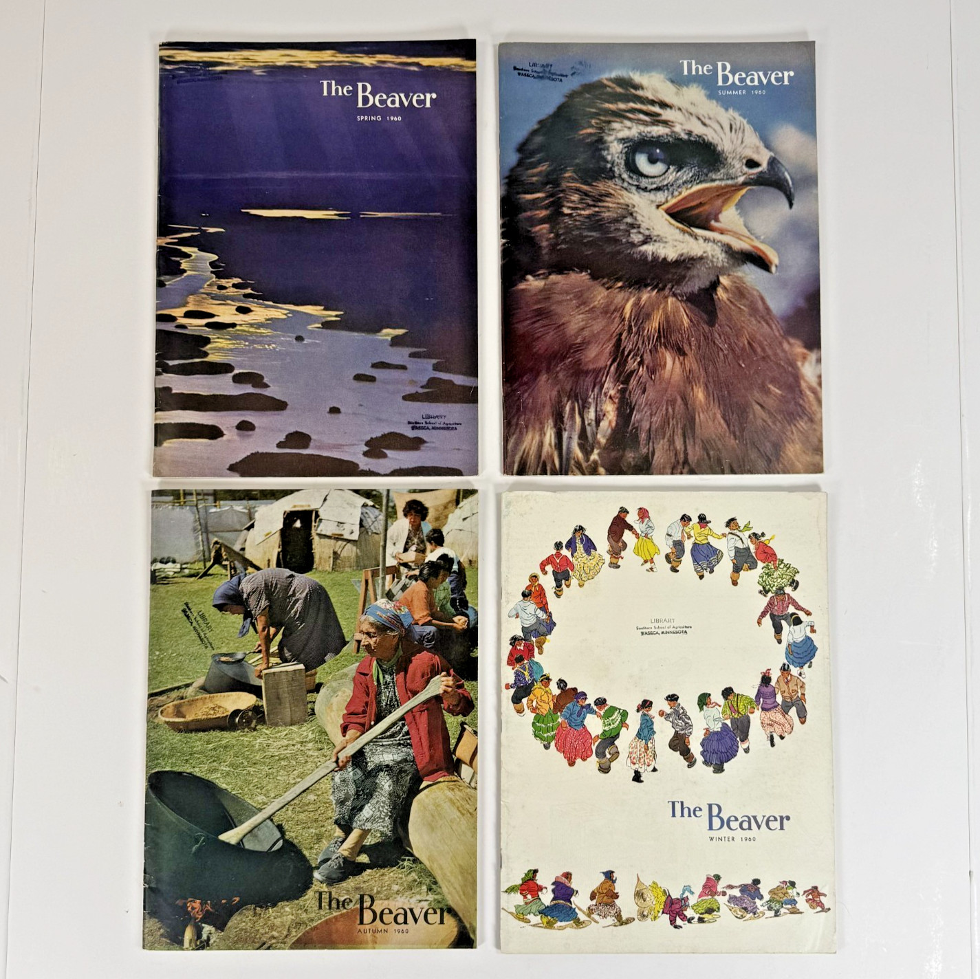 Vintage Hudson's Bay Co. theBeaver Magazine Lot All 4 Issues, 1960 