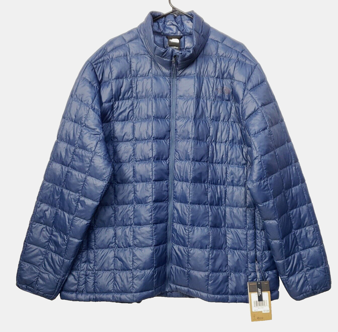 NEW North Face ThermoBall Eco Jacket Mens 3XL Slim Fit Quilted Puffer BLUE $210