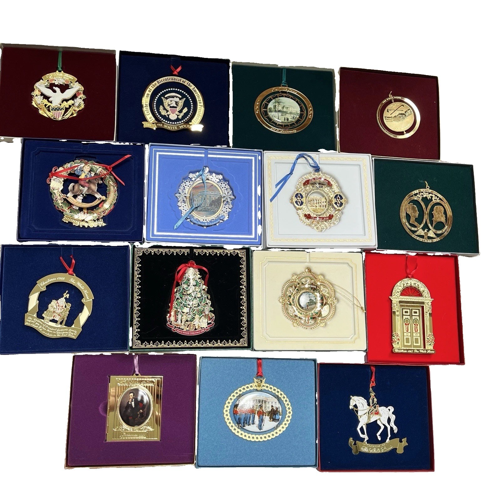 Lot of 15 White House Christmas Ornaments ~ Mixed Years