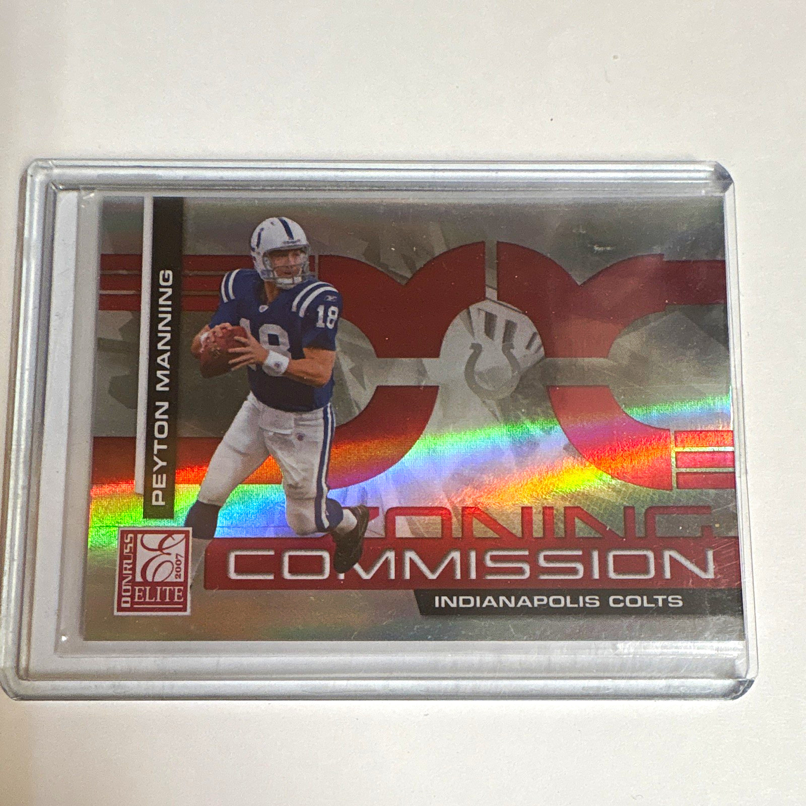 Donruss Elite 2007 Peyton Manning Zoning Commission ZC-3 Red /200 Colts