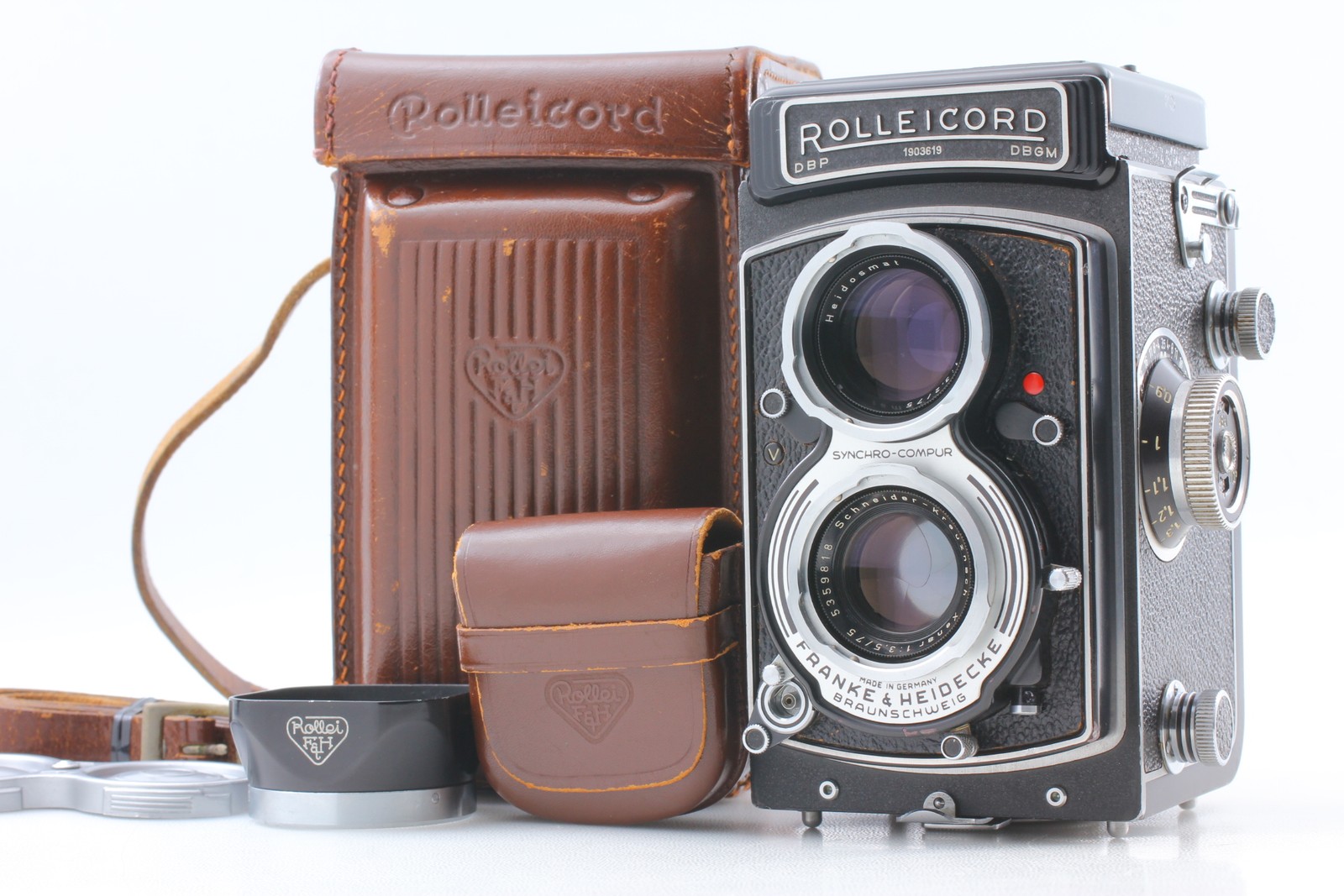 [N MINT Hood] Rollei Rolleicord V TLR 6x6 Camera Krenzuach Xenar 75mm From JAPAN