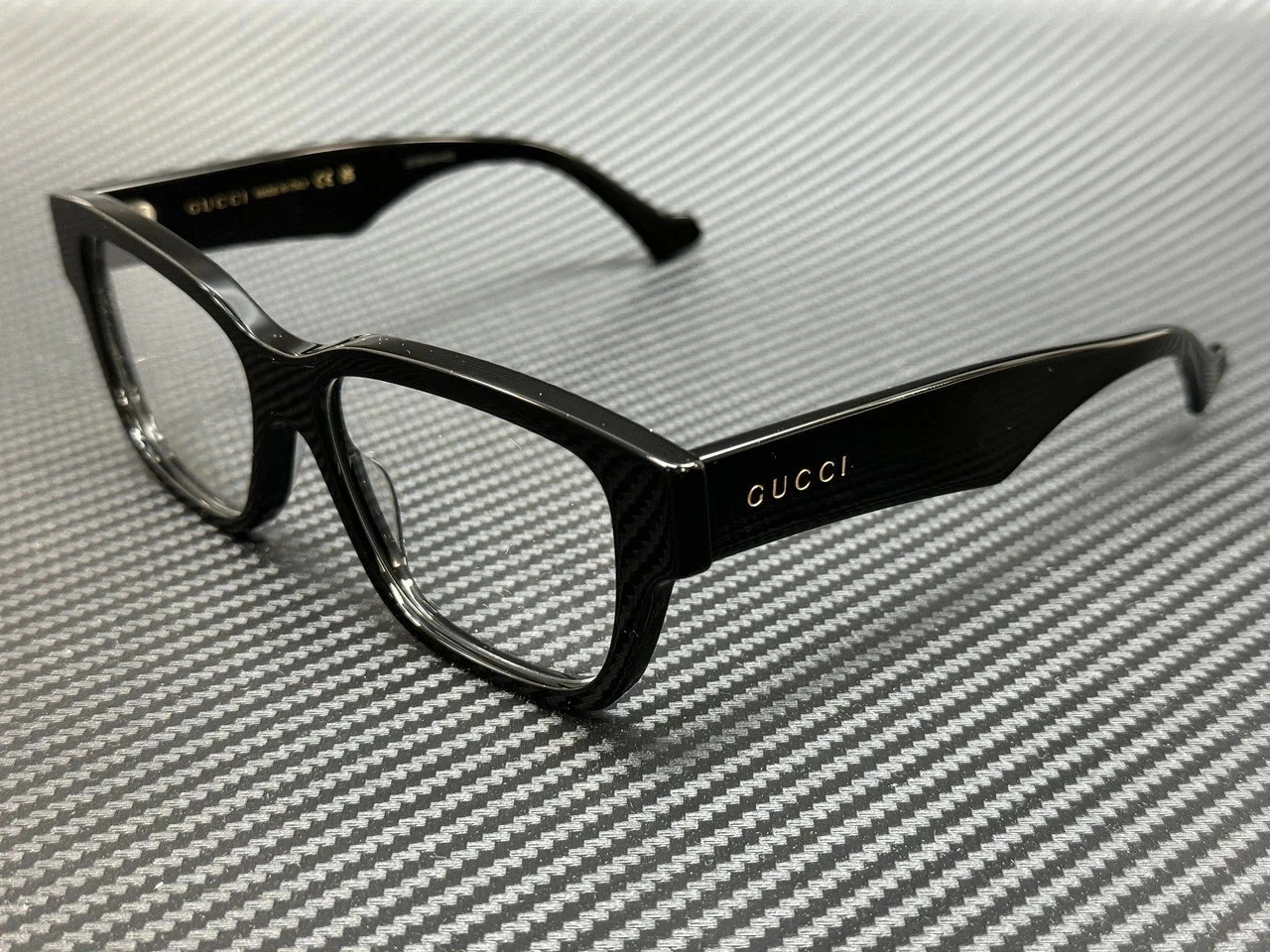 GUCCI GG1428O 004 Black Men\'s Medium 55 mm Eyeglasses