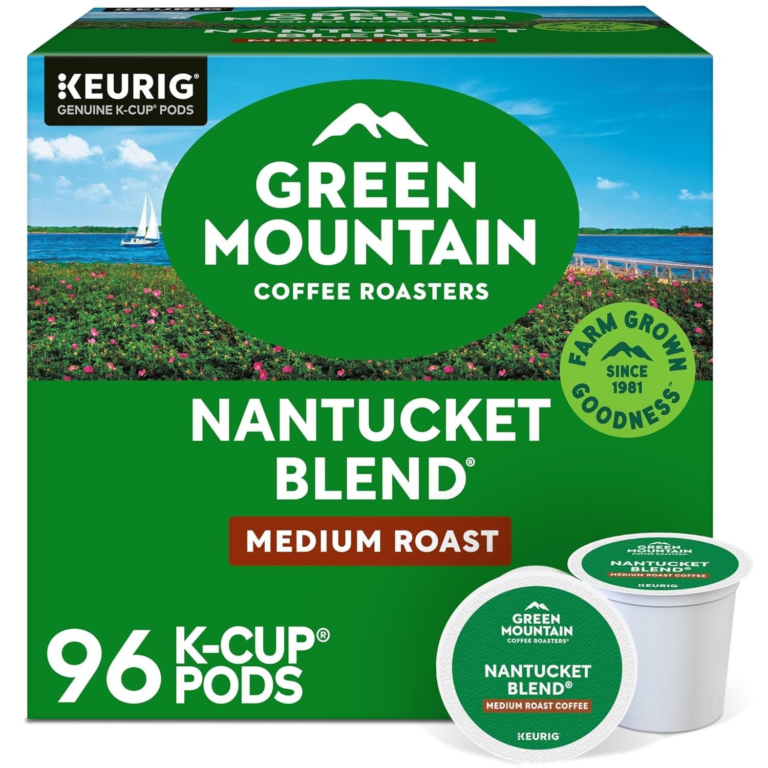 Green Mountain Nantucket Blend K-Cup Pods 96 Ct Medium Roast Coffee