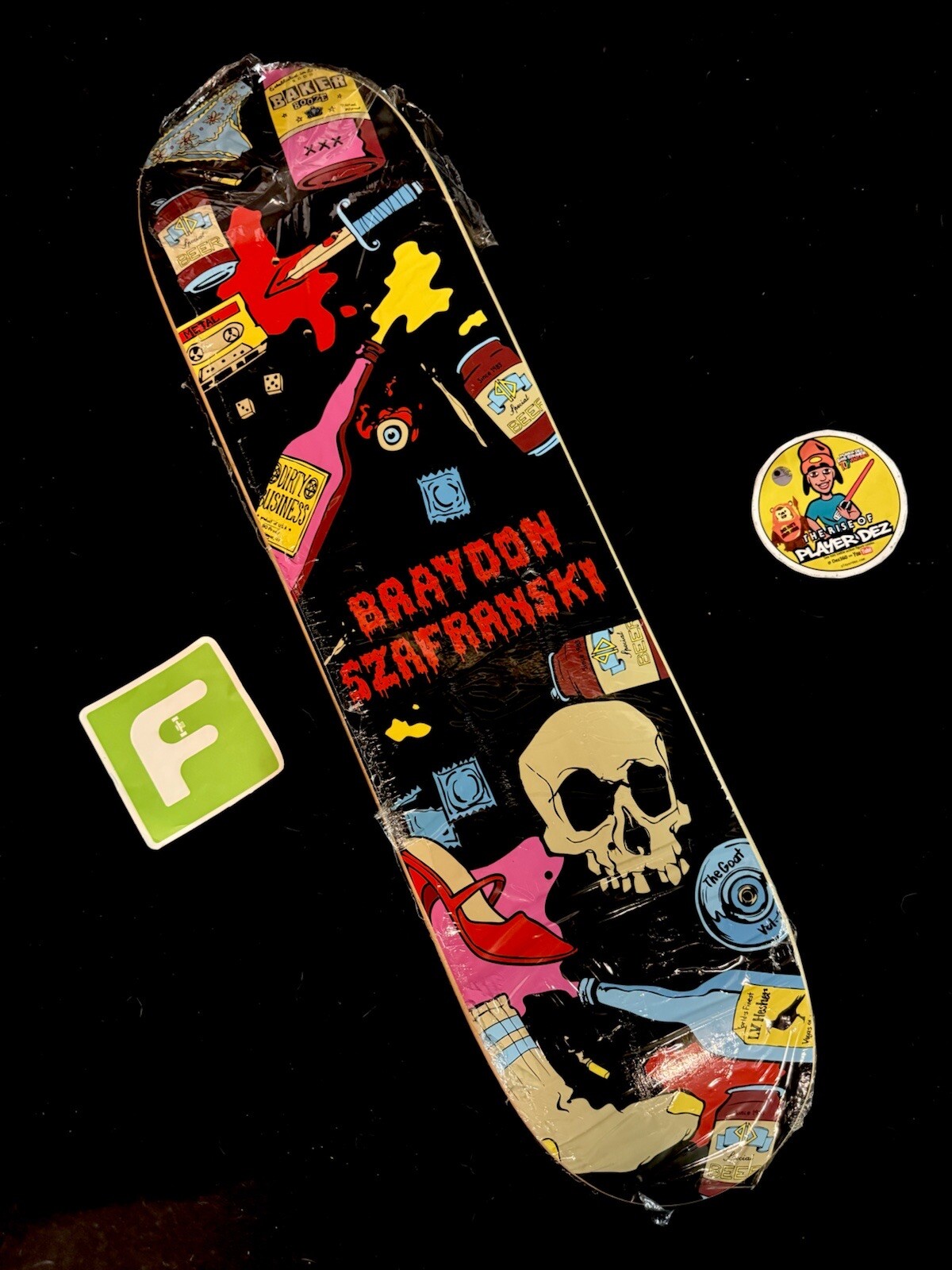 SUPER RARE Braydon Szafranski Fast Life Baker Skateboard Deck Pro Model SUPER RARE Braydon Szafranski Fast Life Baker Skateboard Deck Pro Model