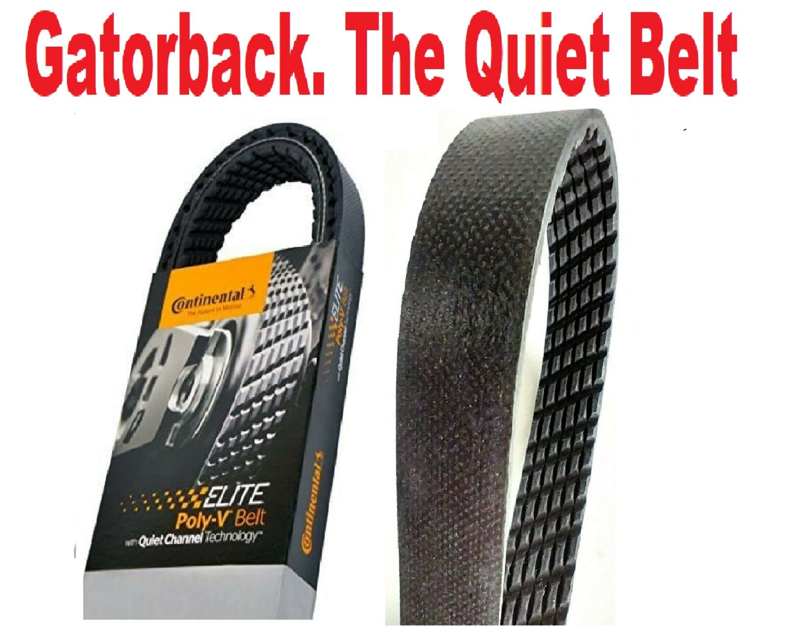 Serpentine Poly-V Belt Quiet Belt Gatorback CONTINENTAL ELITE 4060427, 6PK1085