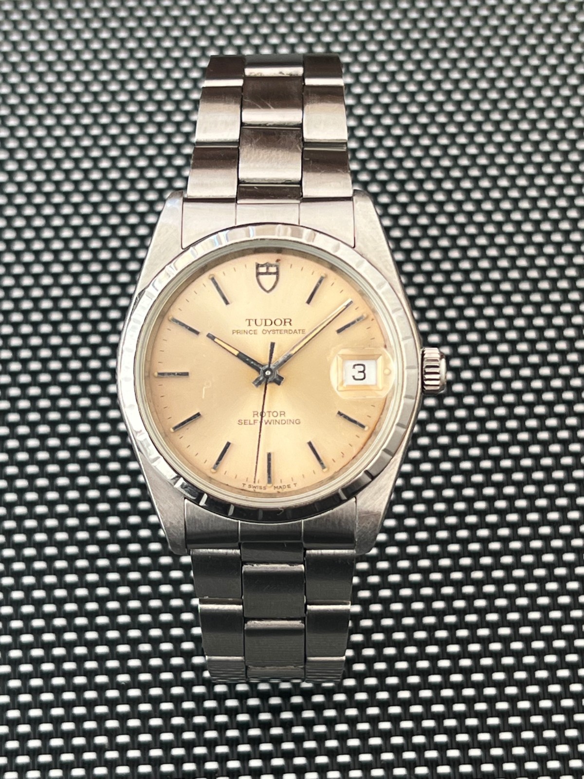 TUDOR Prince Oyster Date Automatic 74020 Mens Watch Nacar Dial Stainless Steel
