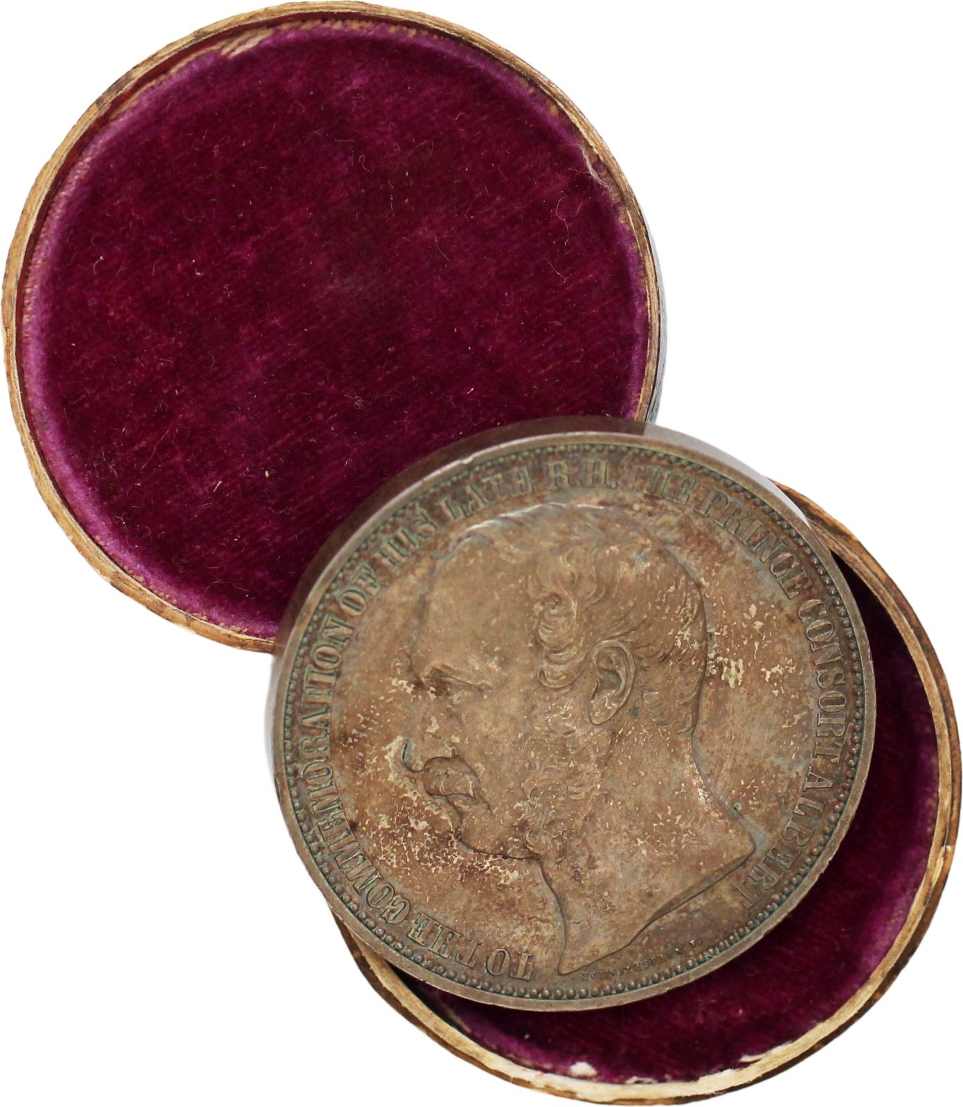 1862 Great Britian International Exhibition Silver Medal w/ Original Box RARE