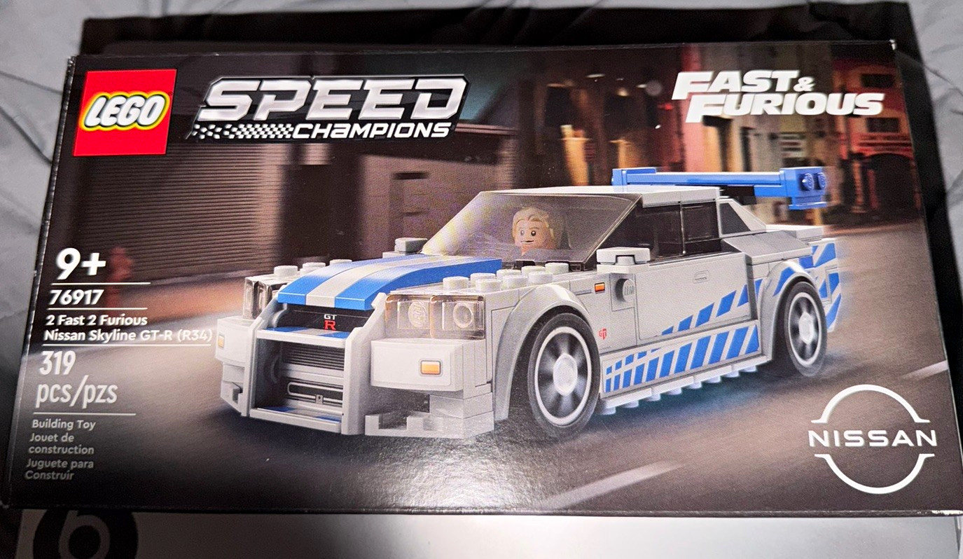 LEGO Speed Champions 76917 2 Fast 2 Furious Nissan Skyline GT-R R34 319pc LEGO Speed Champions 76917 2 Fast 2 Furious Nissan Skyline GT-R R34 319pc
