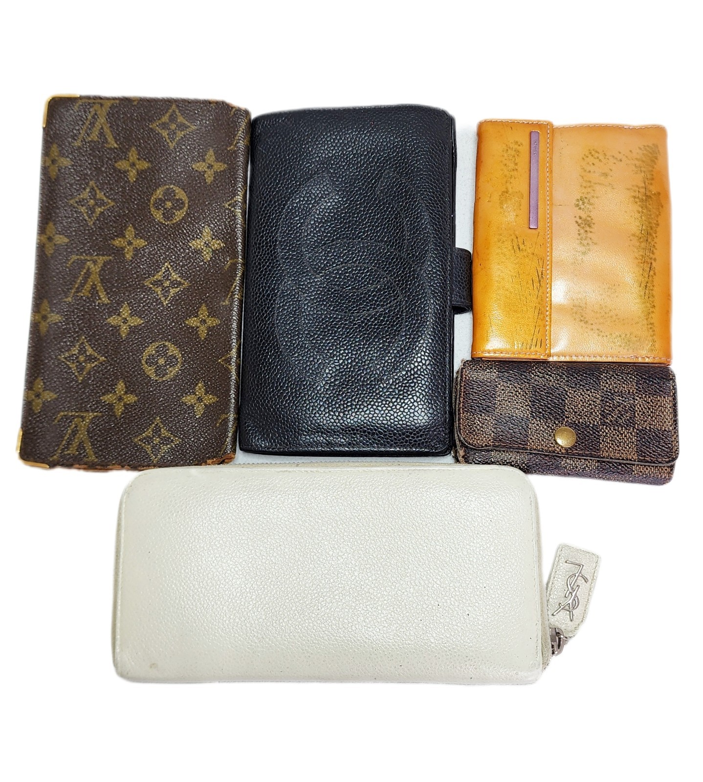 Chanel,Louis Vuitton, YSL, PRADA Wallet 5 Piece Set JUNK 982