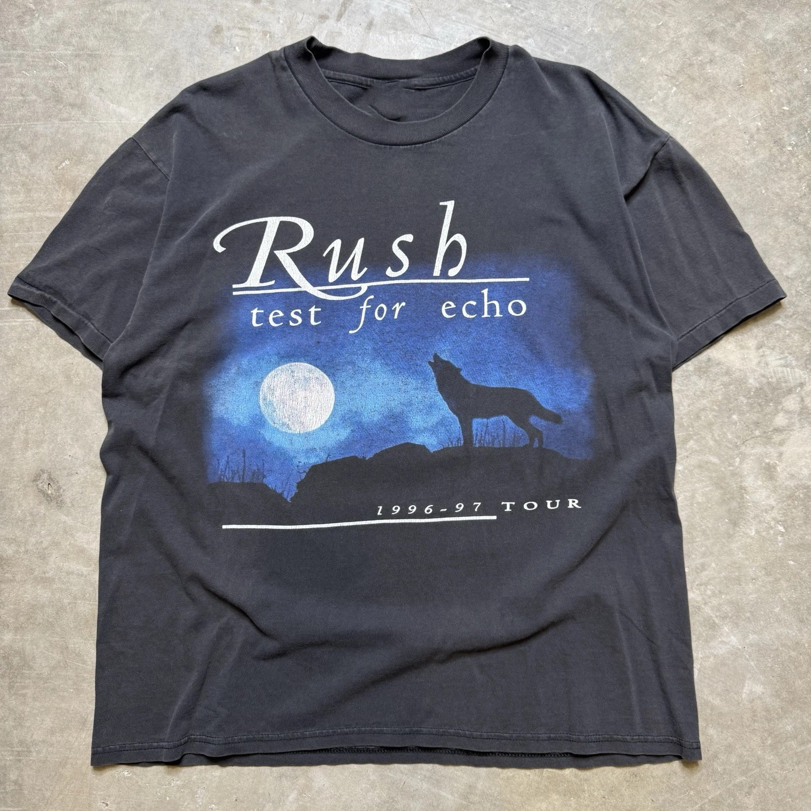 Rush Test For Echo Tour 1996-97 Vintage Progressive Rock Concert Tee