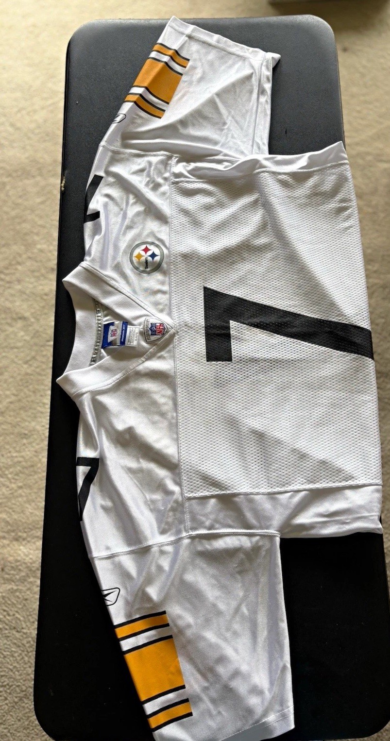 Reebok Pittsburgh Steelers Ben Roethlisberger #7 Men’s XL White Jersey Reebok Pittsburgh Steelers Ben Roethlisberger #7 Men’s XL White Jersey