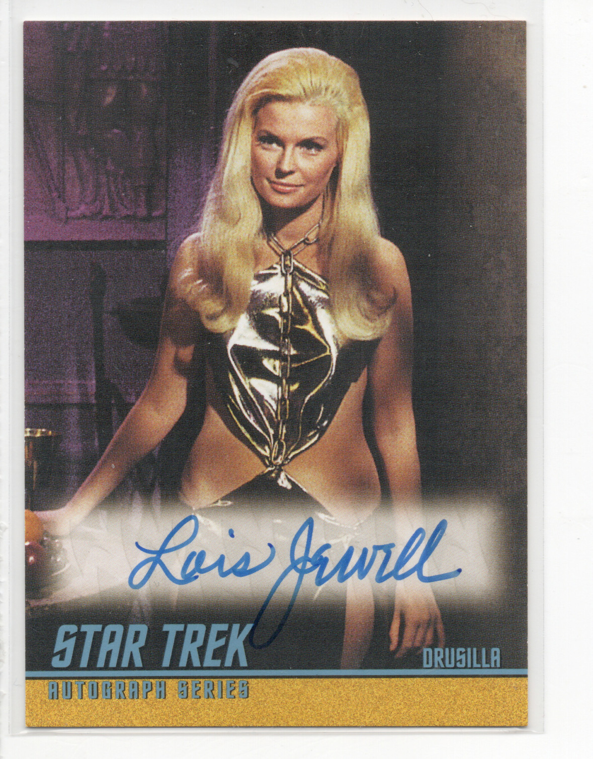 STAR TREK TOS QUOTABLE LOIS JEWELL AUTOGRAPH CARD A100 STAR TREK TOS QUOTABLE LOIS JEWELL AUTOGRAPH CARD A100