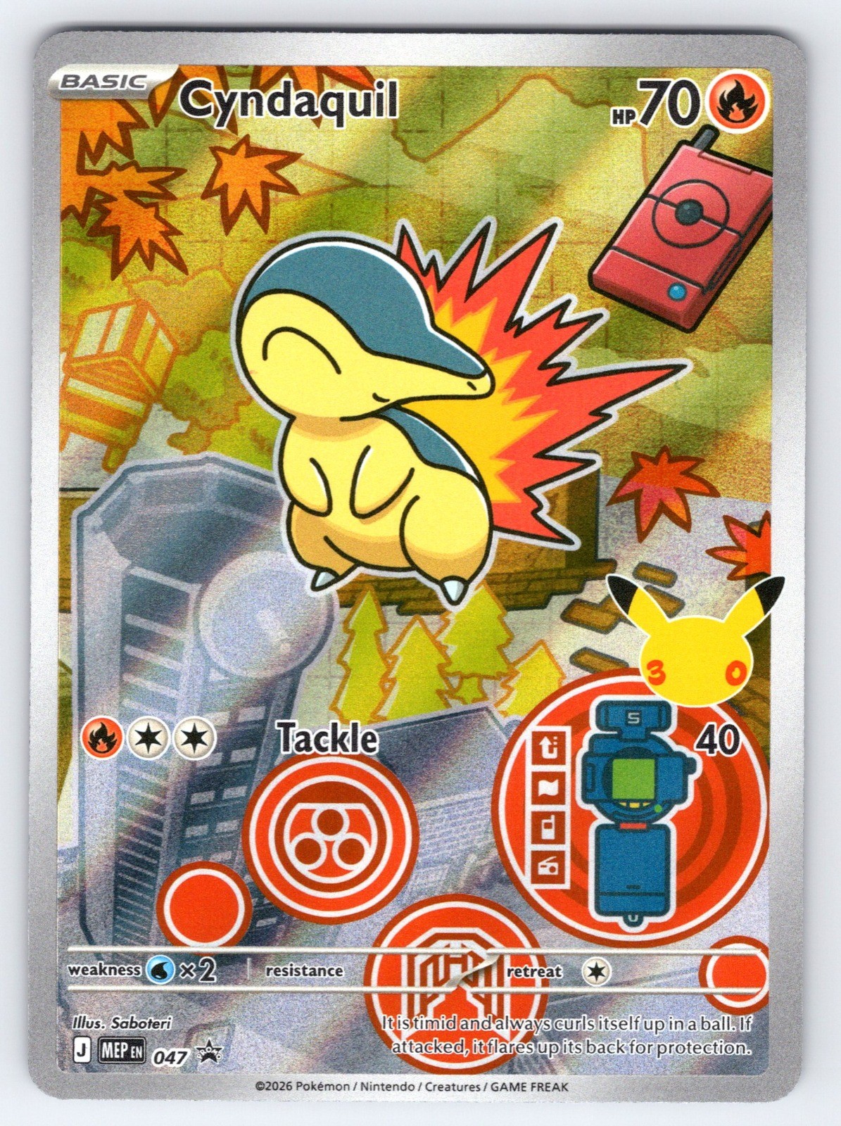 Cyndaquil 047 ME: Mega Evolution Promo Promo Holo NM