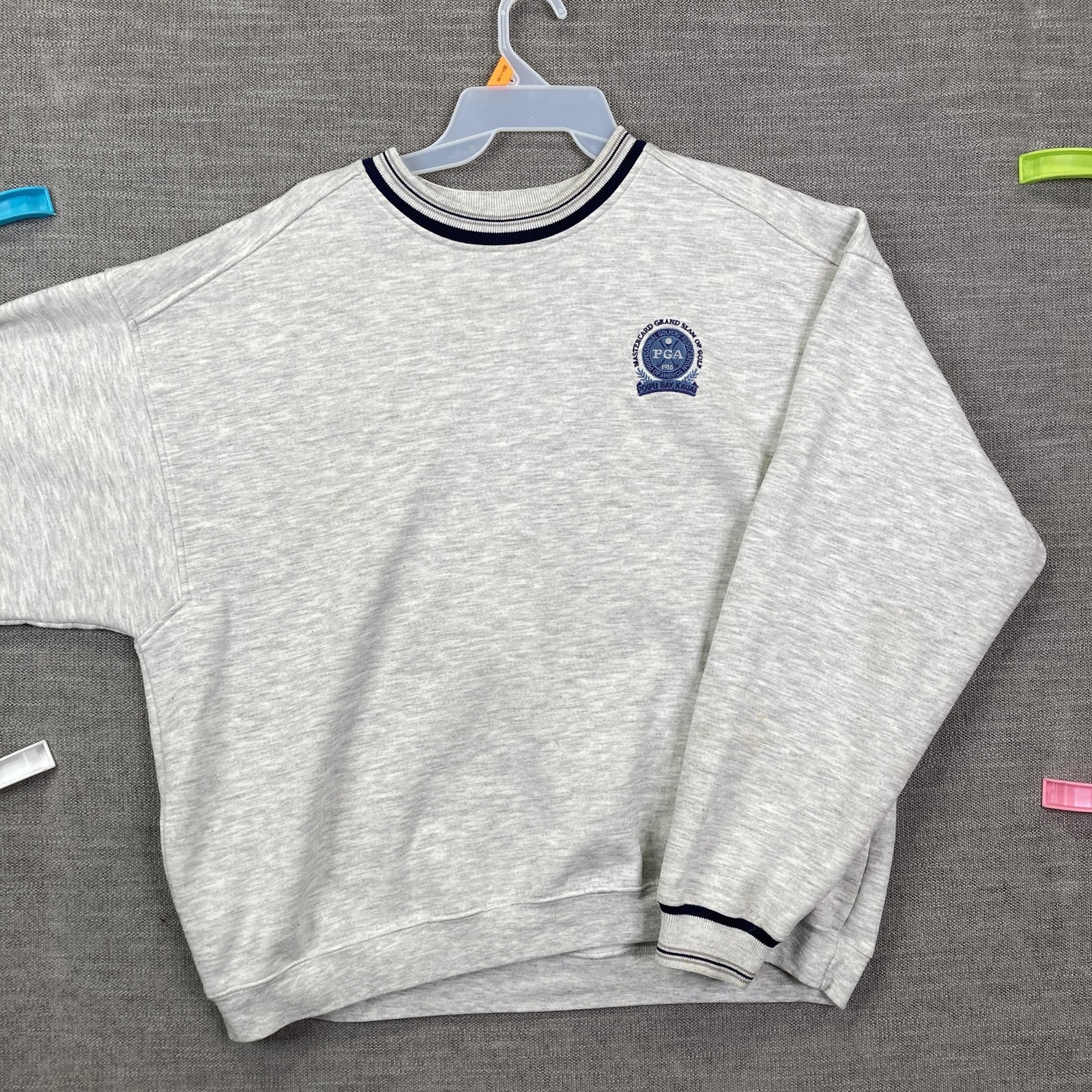 Vintage 90s Gear Mens XL Sweatshirt PGA Grand Slam Club Poipu Bay Kauai Crewneck