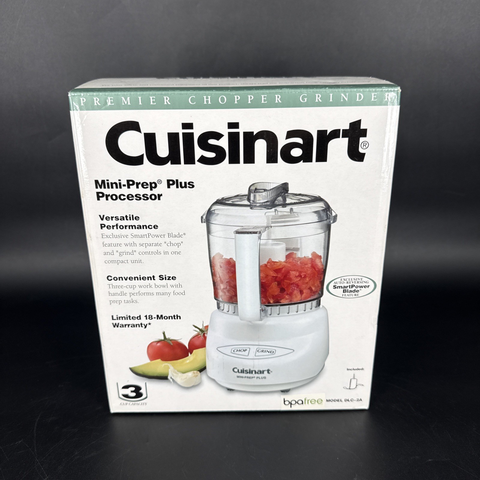 Cuisinart Mini Prep Plus 3 Cup Food Processor - White - DLC-2A NEW IN BOX Cuisinart Mini Prep Plus 3 Cup Food Processor - White - DLC-2A NEW IN BOX