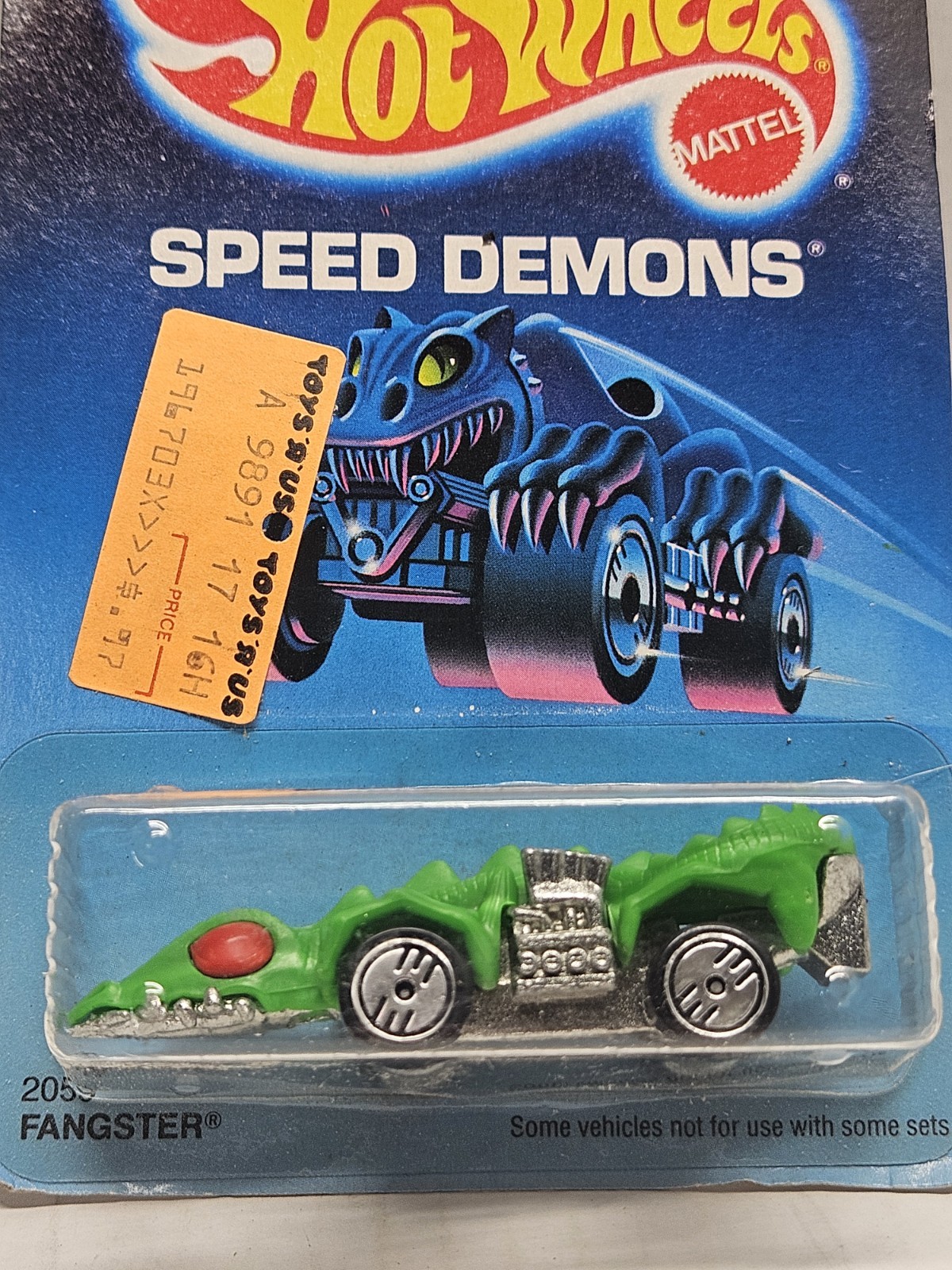 Vintage 1986 Hot Wheels Speed Demons Fangster No. 2059 New Sealed