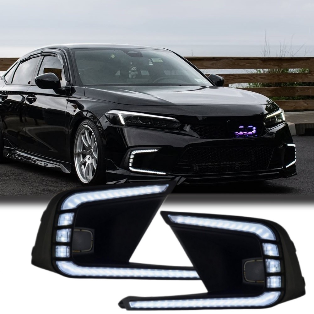 For 2022-2024 Honda Civic Sedan Hatchback Driving LED Daytime Running Light Kit