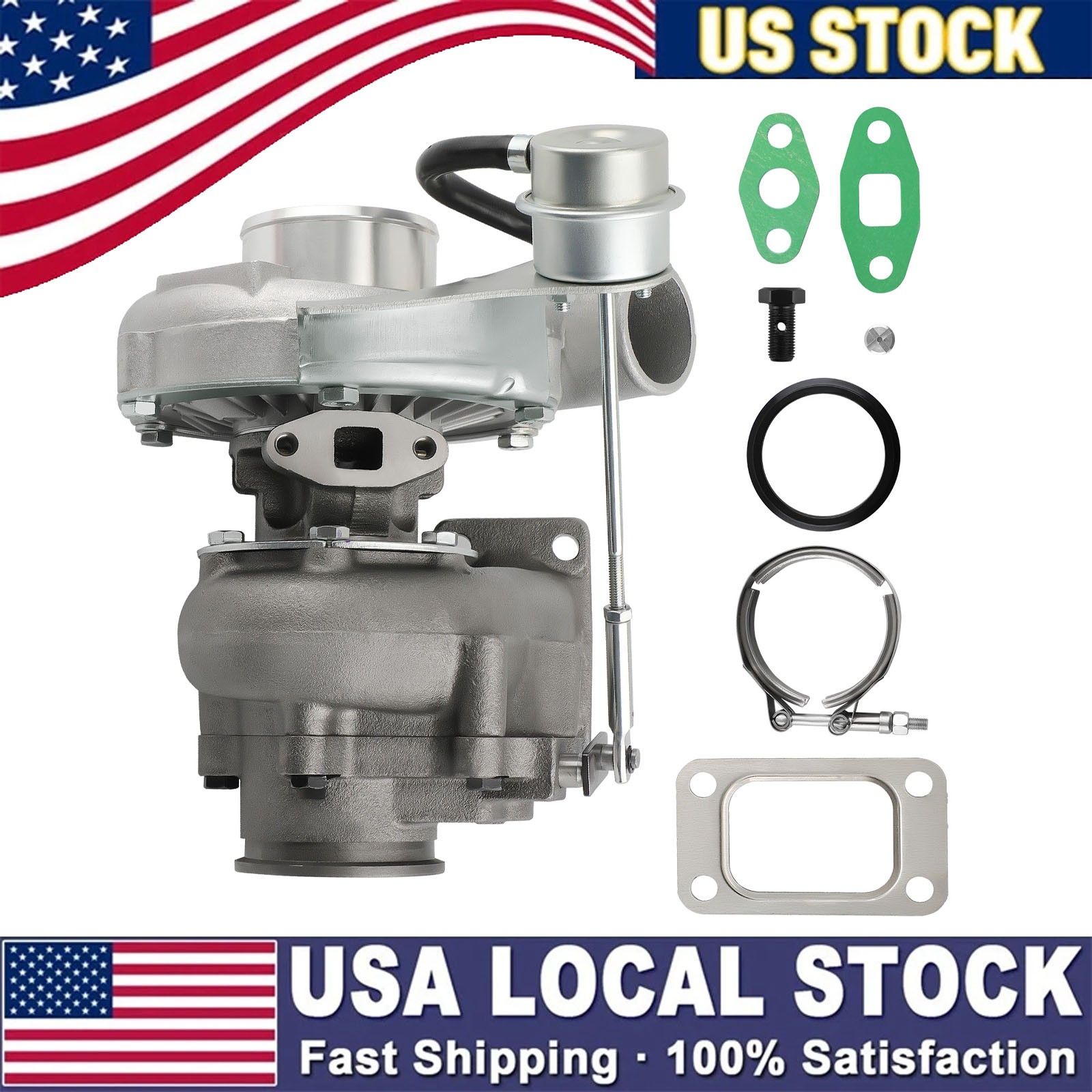 T04e T3 .63 A/r Turbo Turbocharger Compresser 420+hp Stage Iii Oil Cooled