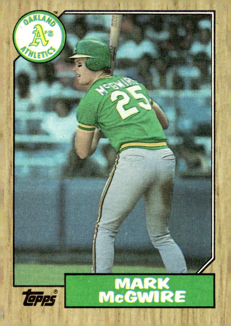 1987 Topps #366 Mark McGwire Rookie RC 1987 Topps #366 Mark McGwire Rookie RC