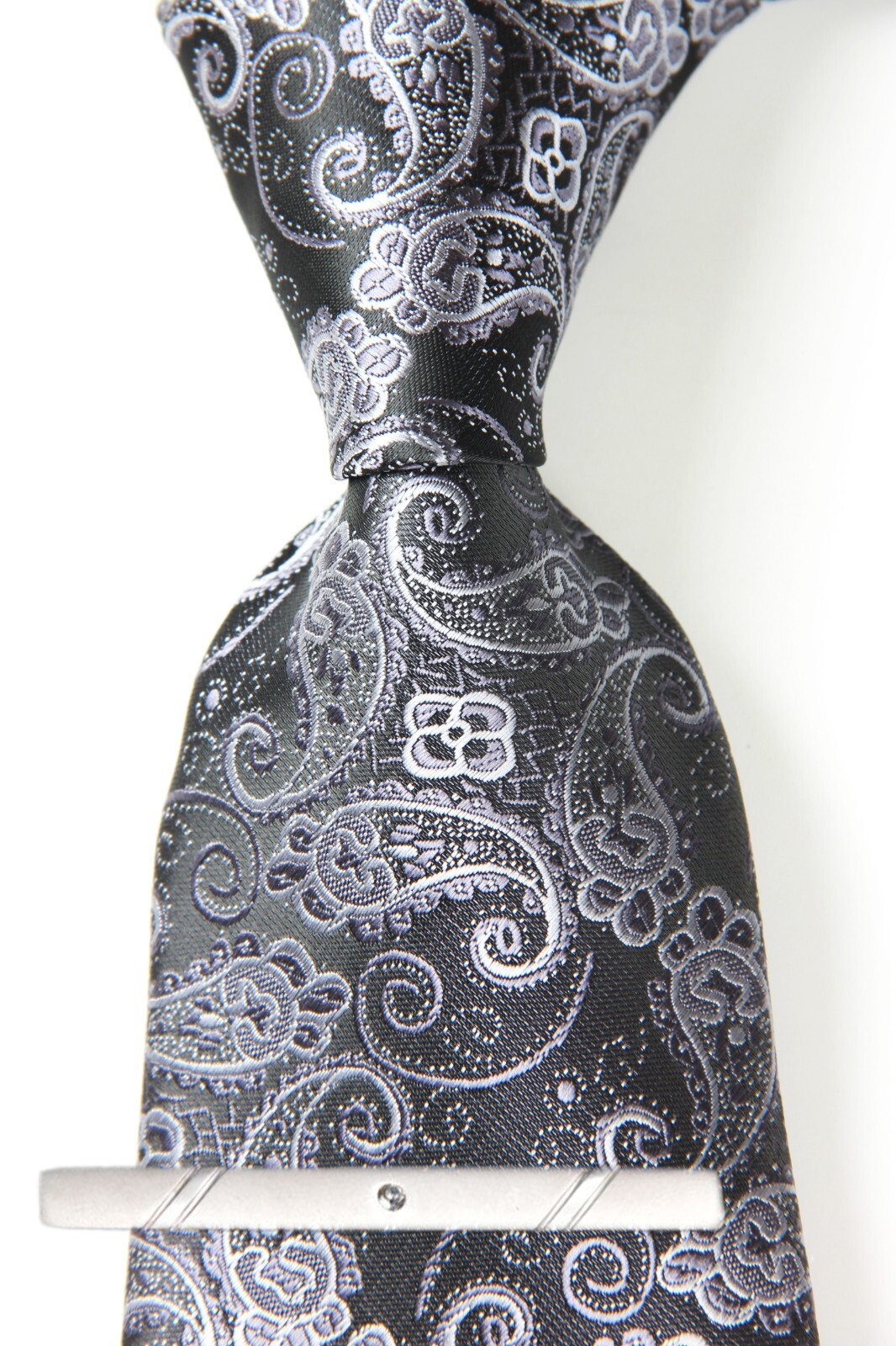 New Classic Tie Paisley JACQUARD WOVEN 100% Silk Men's Necktie Tie New Classic Tie Paisley JACQUARD WOVEN 100% Silk Men's Necktie Tie