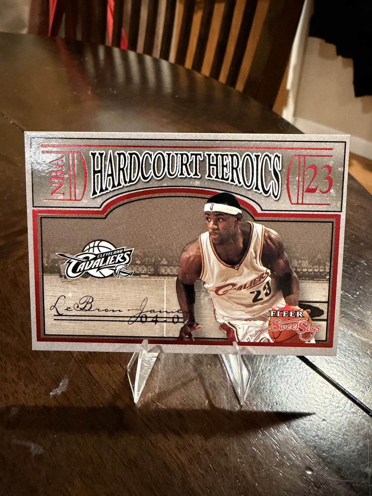 2004-05 Fleer Sweet Sigs - Hardcourt Heroics LeBron James #25 HH