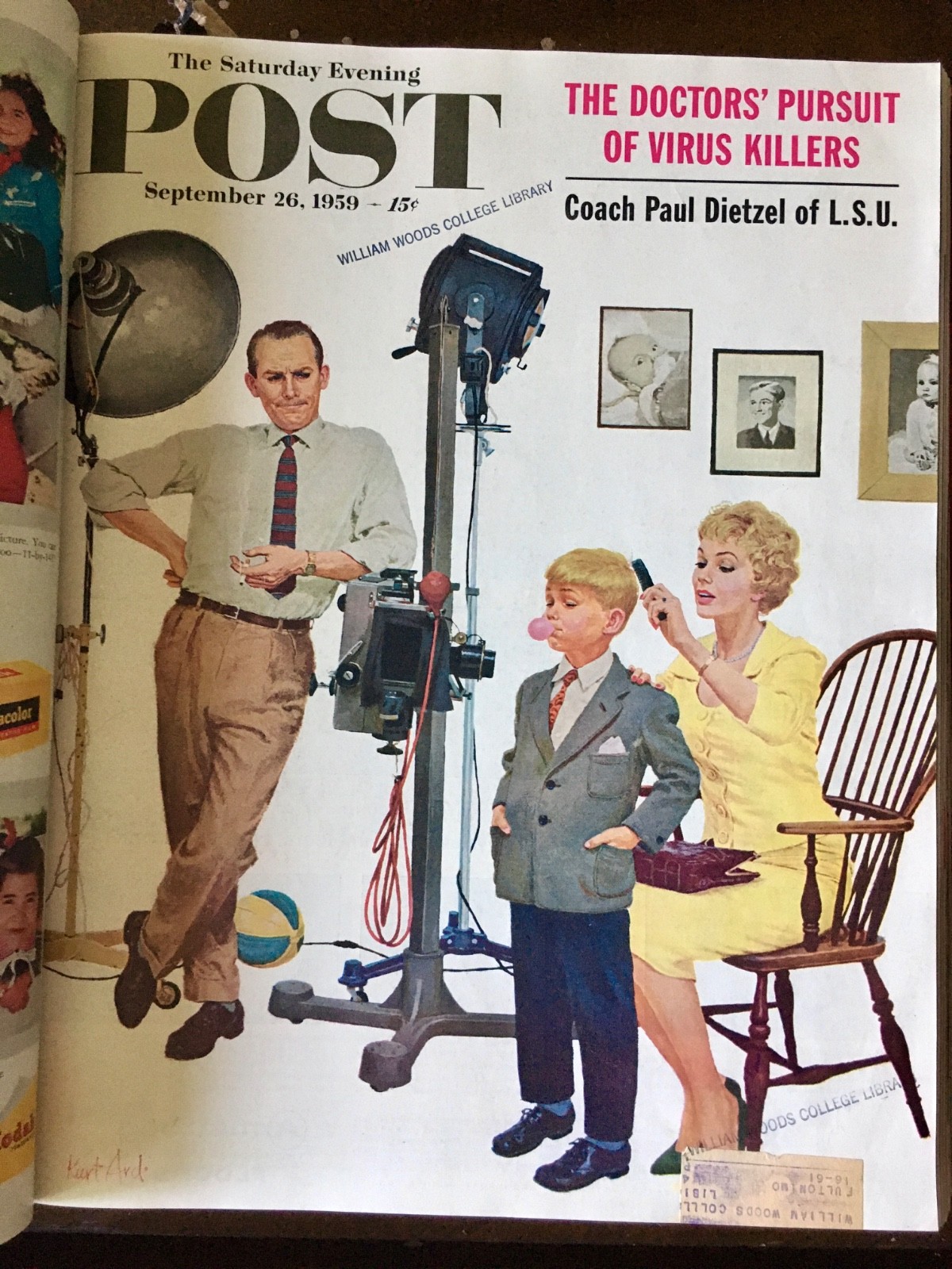 Saturday Evening Post Magazine 1950s 1955 1956 1958 1959 Bound Volumes rockwell