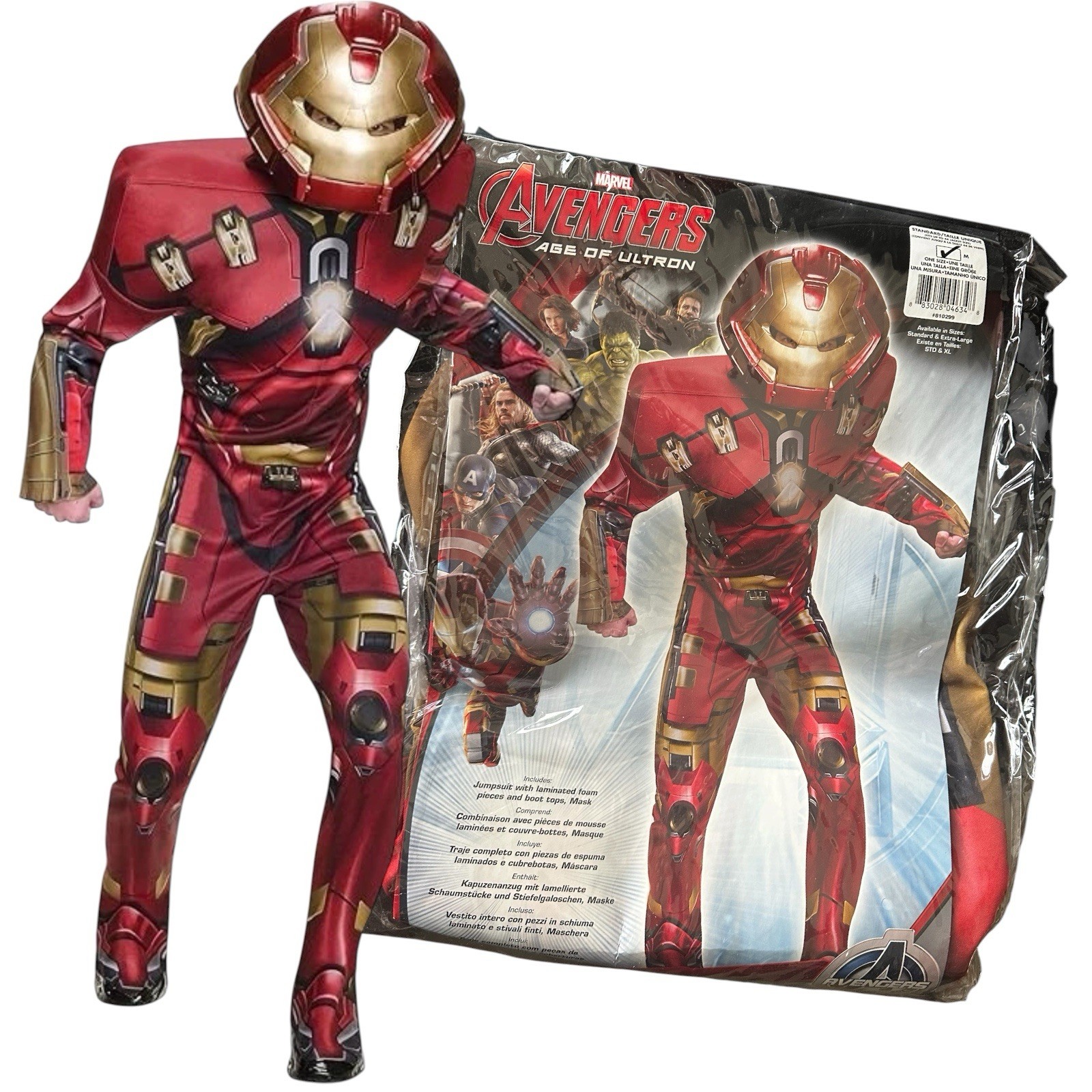 Rubie's Mens Avengers Age Of Ultron Deluxe Hulk Buster Iron Man Costume Adult M Rubie's Mens Avengers Age Of Ultron Deluxe Hulk Buster Iron Man Costume Adult M
