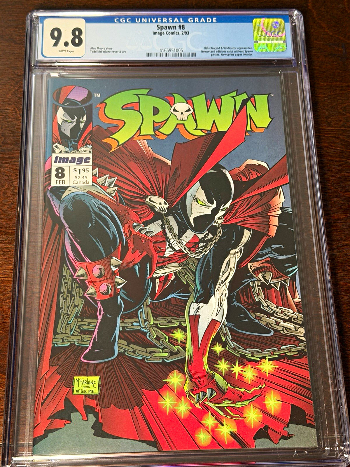 FREE SHIPPING Spawn #8 CGC 9.8 Newsstand Variant Comics 1993 Todd McFarlane FREE SHIPPING Spawn #8 CGC 9.8 Newsstand Variant Comics 1993 Todd McFarlane